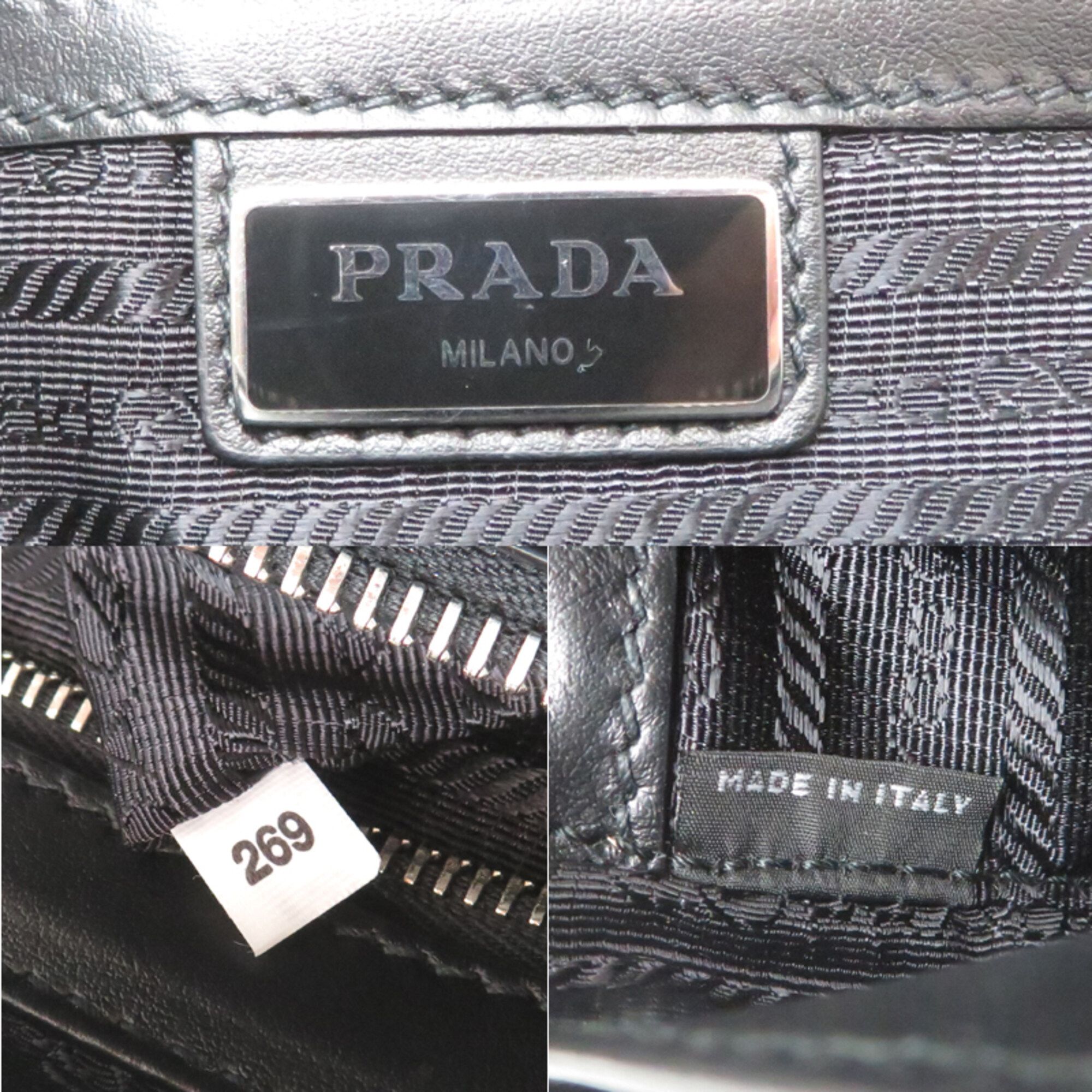 Leather Backpack (Pre-Owned) - Prada - Modalova