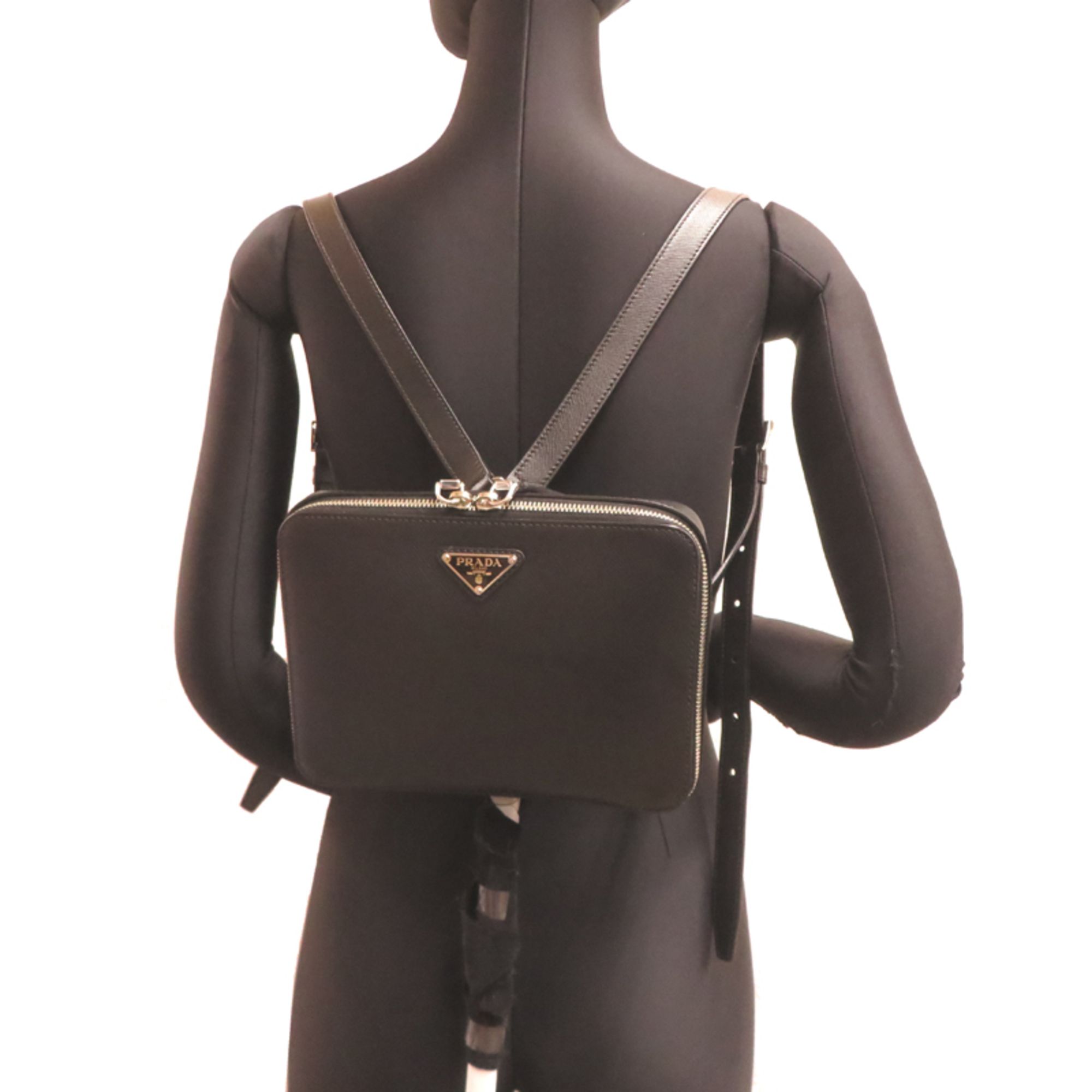 Leather Backpack (Pre-Owned) - Prada - Modalova