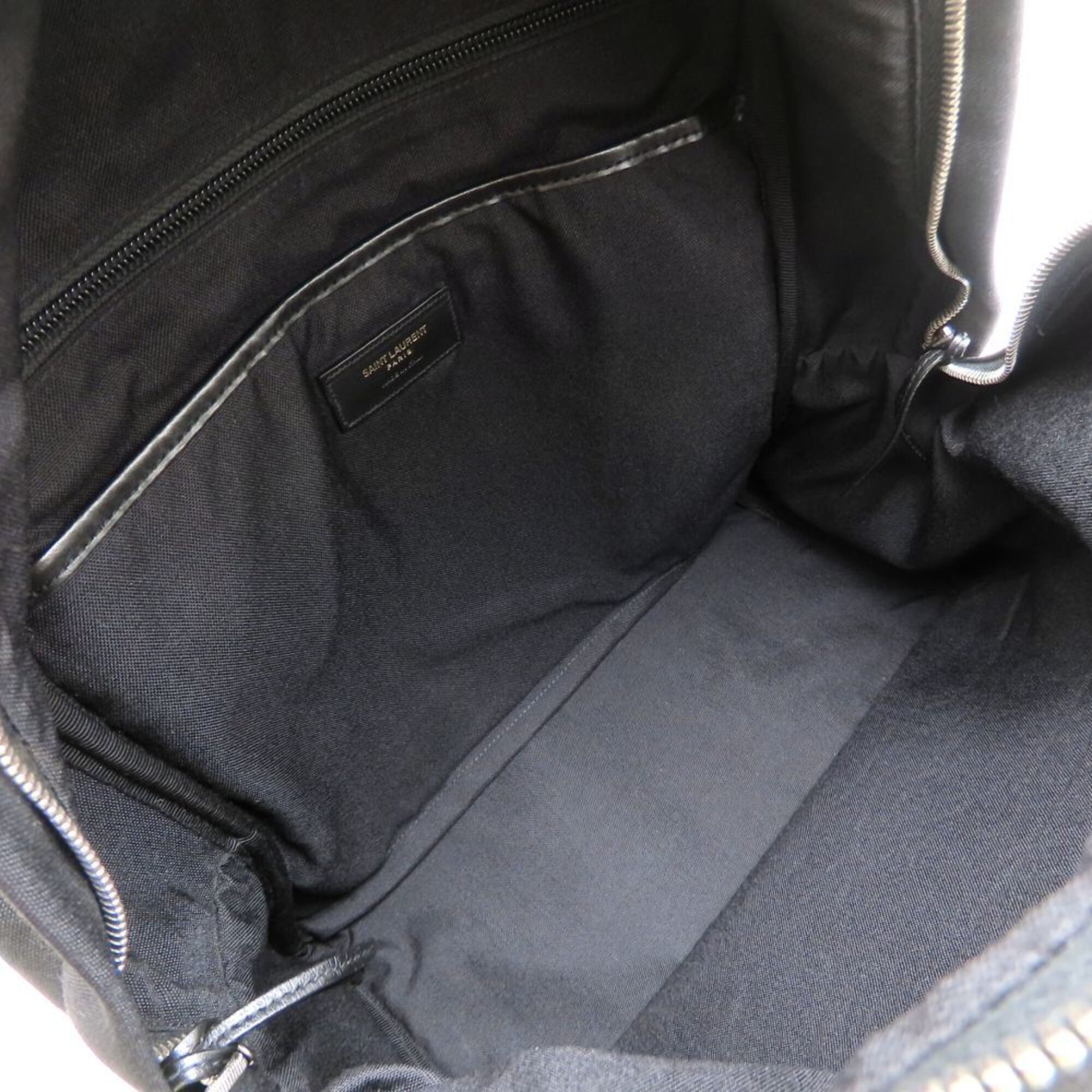 Canvas Leather Backpack (Pre-Owned) - Yves Saint Laurent - Modalova