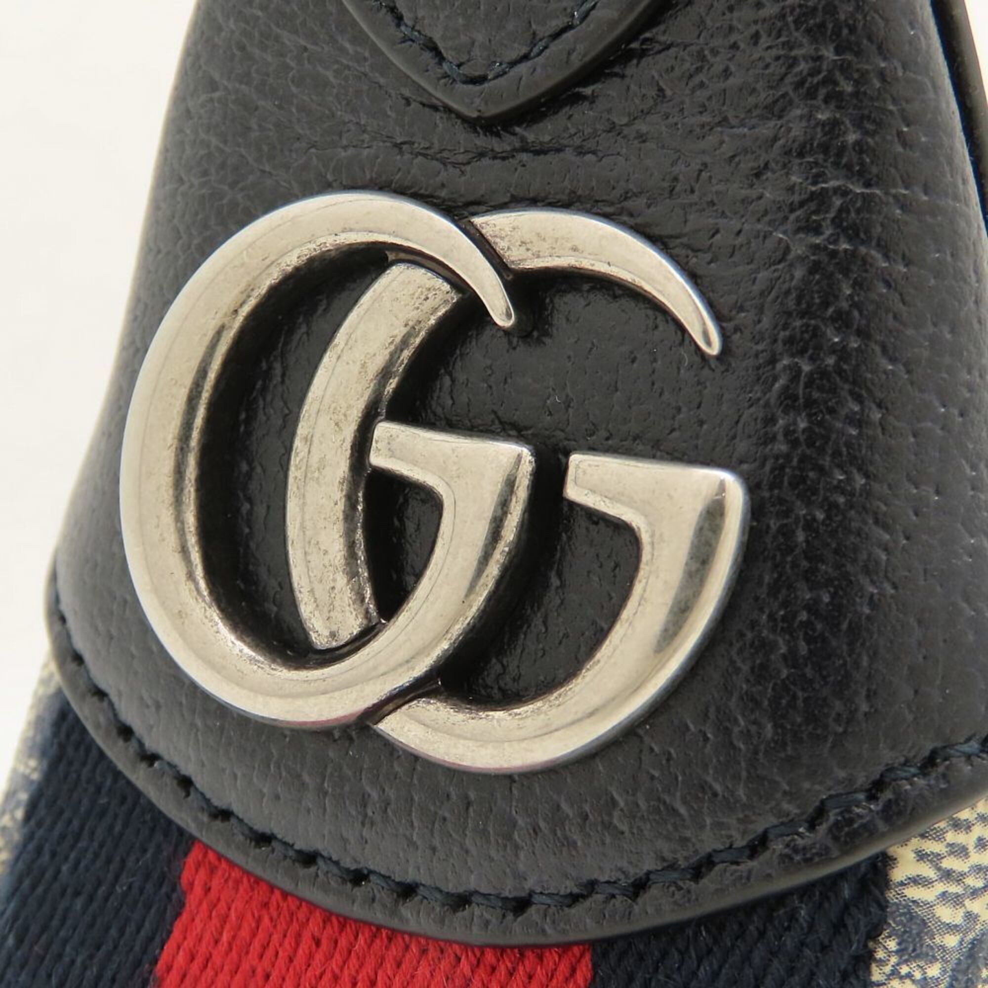 Gg Supreme Canvas Leather Handbag Pouch (Pre-Owned) - Gucci - Modalova