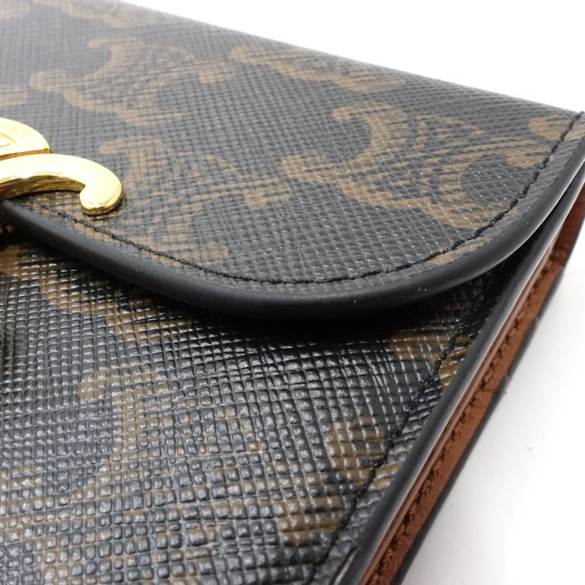 Canvas Leather Wallet (Tri-Fold) (Pre-Owned) - Celine - Modalova
