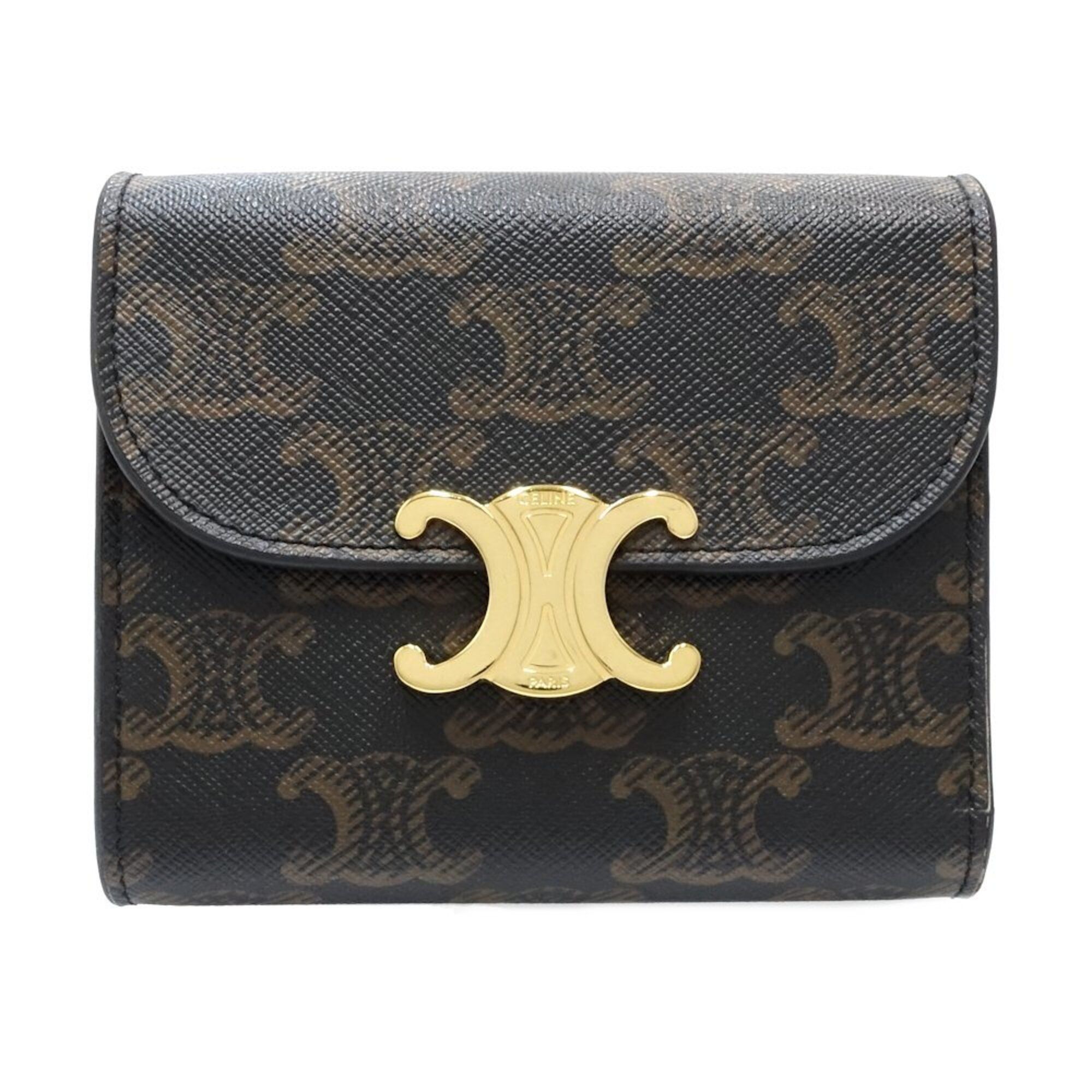 Canvas Leather Wallet (Tri-Fold) (Pre-Owned) - Celine - Modalova