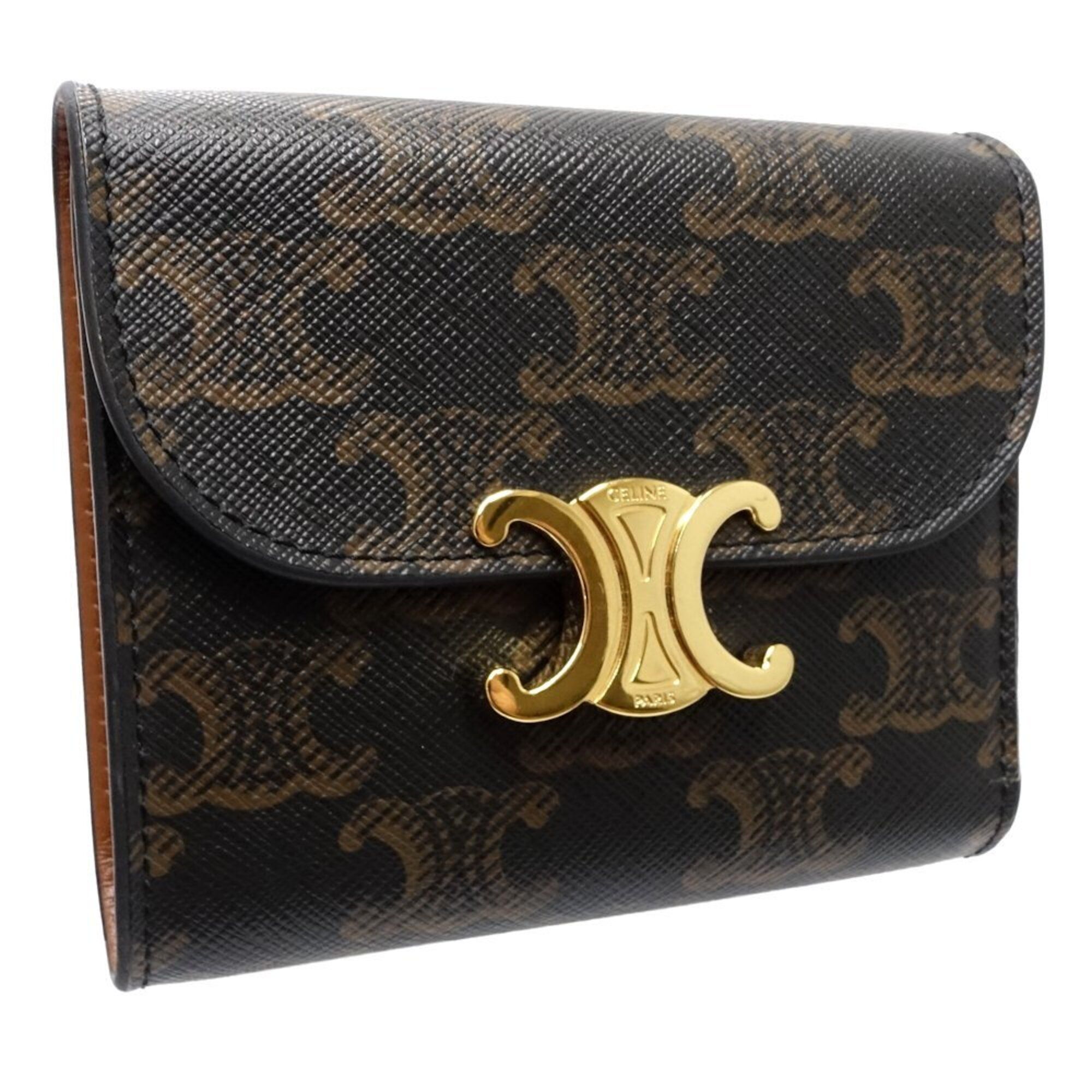 Canvas Leather Wallet (Tri-Fold) (Pre-Owned) - Celine - Modalova