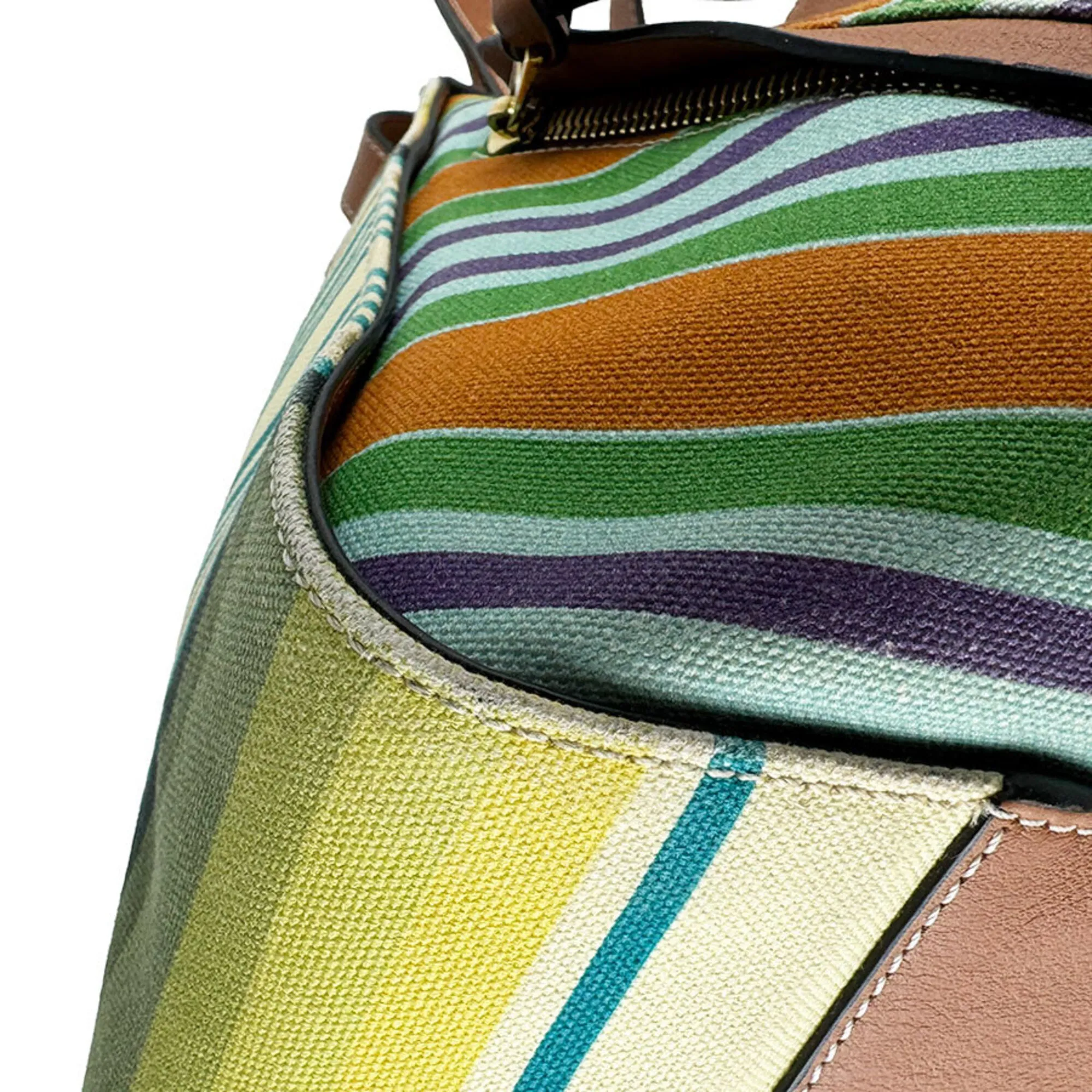 Canvas Leather Shoulder Bag (Pre-Owned) - Loewe - Modalova