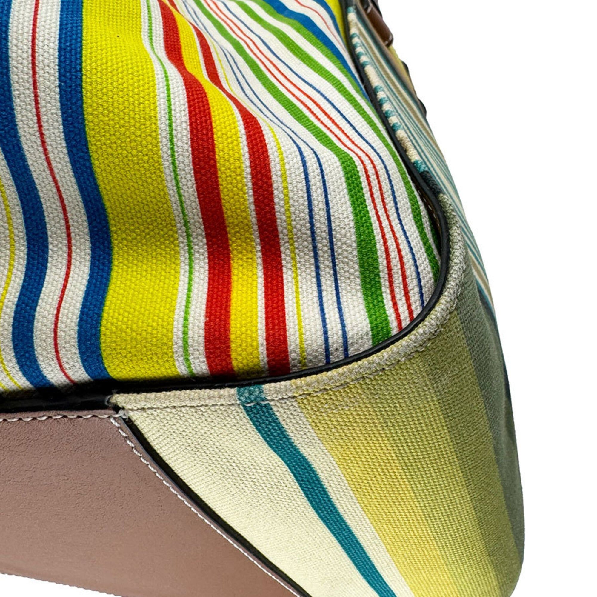 Canvas Leather Shoulder Bag (Pre-Owned) - Loewe - Modalova