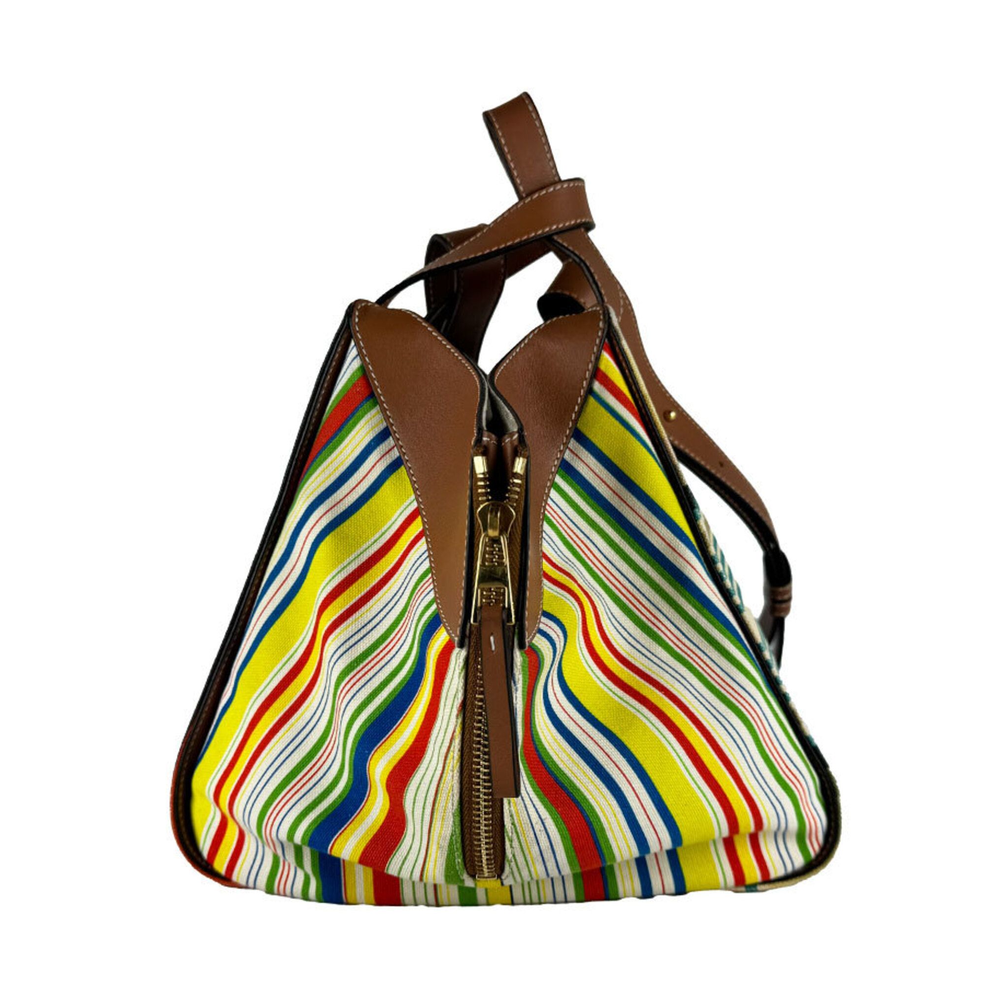 Canvas Leather Shoulder Bag (Pre-Owned) - Loewe - Modalova