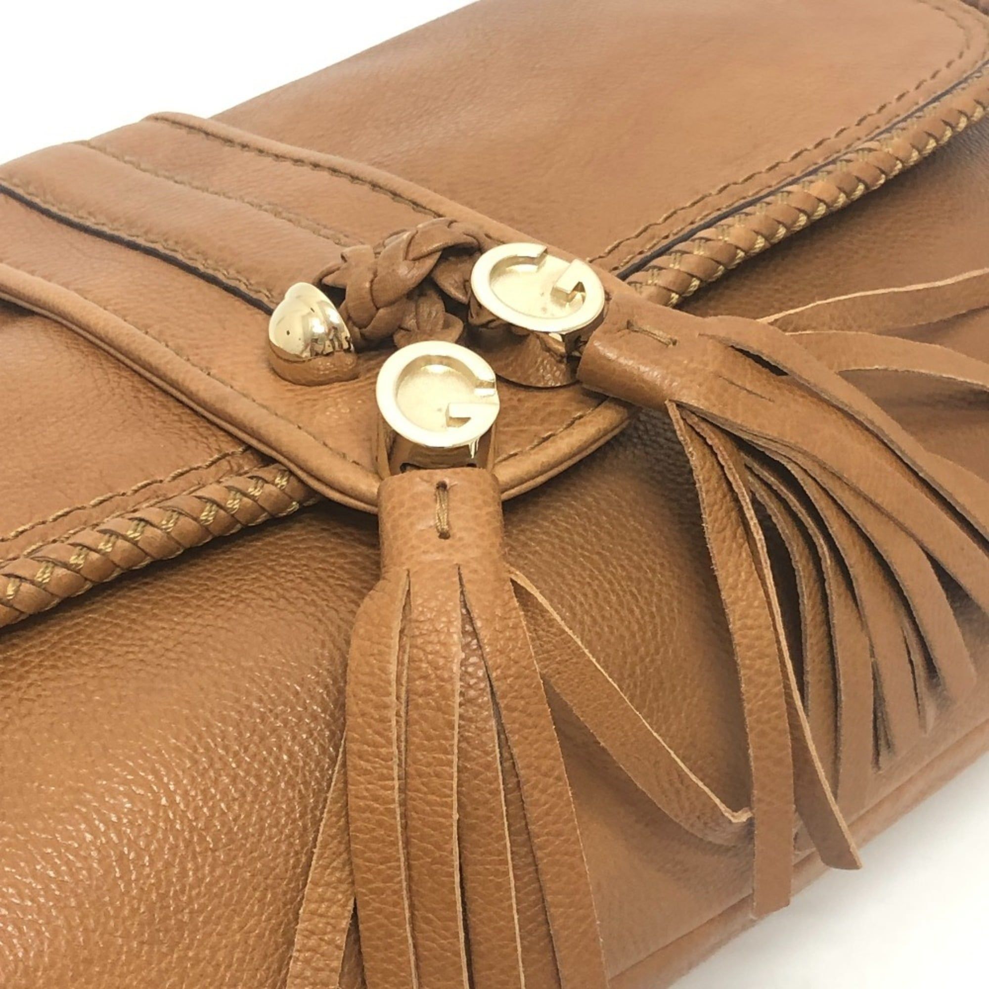 Leather Clutch Bag (Pre-Owned) - Gucci - Modalova