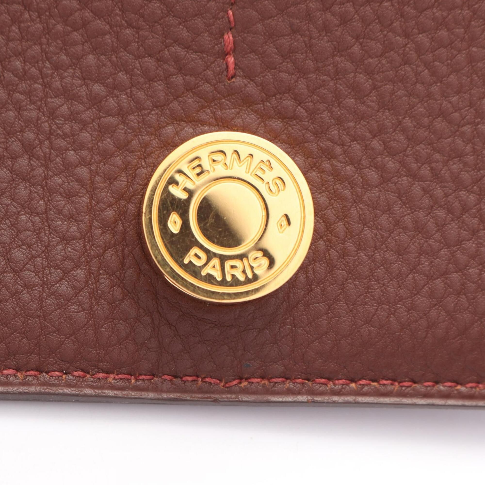 Taurillon Clemence Leather Long Wallet (Bi-Fold) (Pre-Owned) - Hermes - Modalova