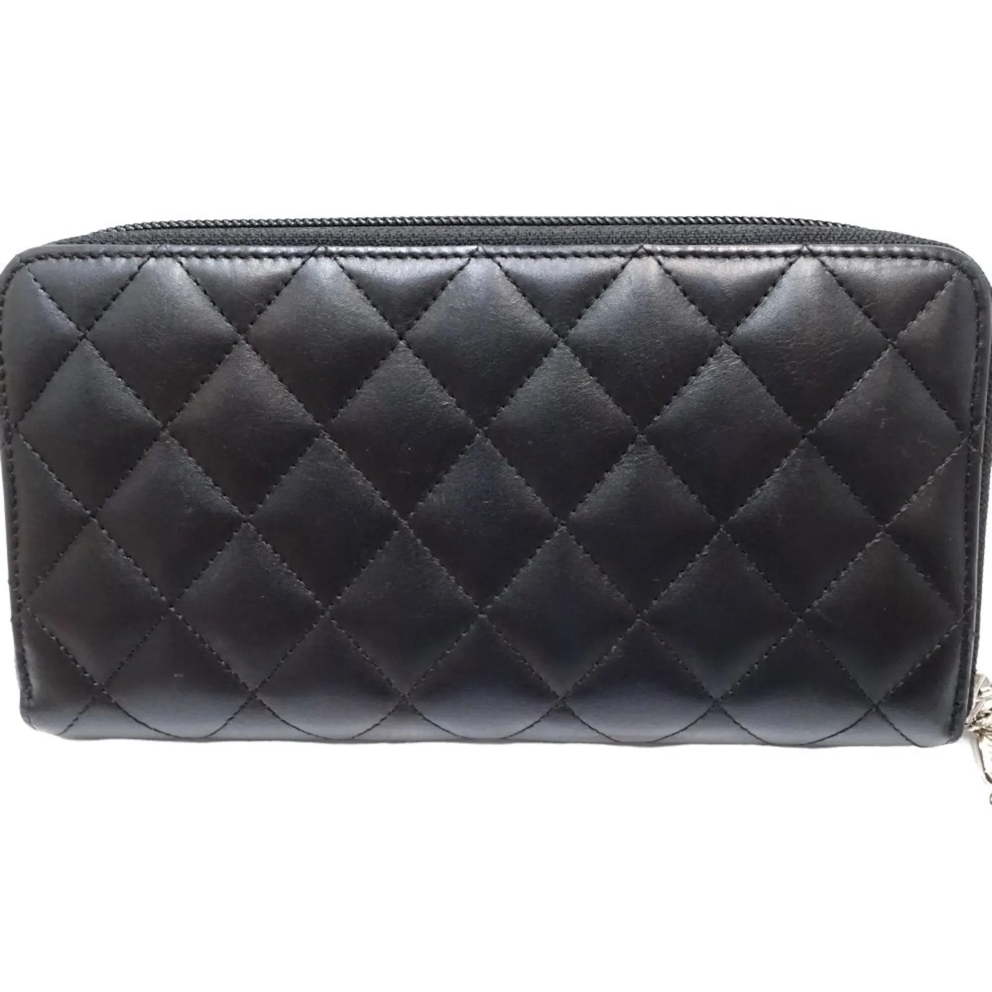 Leather Long Wallet (Bi-Fold) (Pre-Owned) - Chanel - Modalova