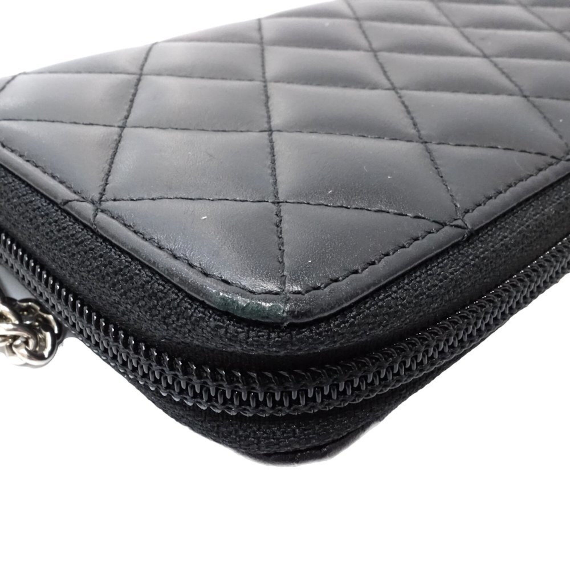 Leather Long Wallet (Bi-Fold) (Pre-Owned) - Chanel - Modalova