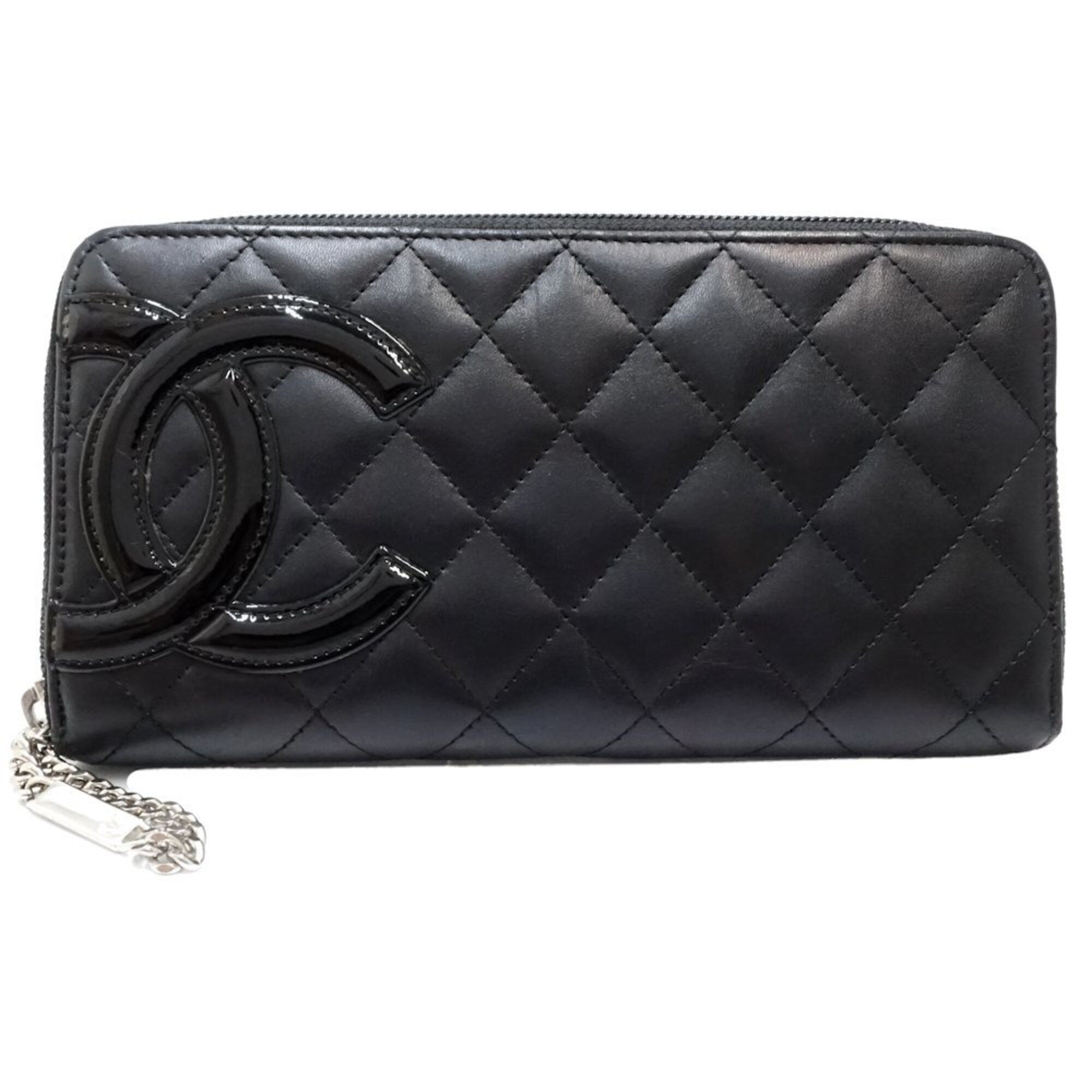 Leather Long Wallet (Bi-Fold) (Pre-Owned) - Chanel - Modalova