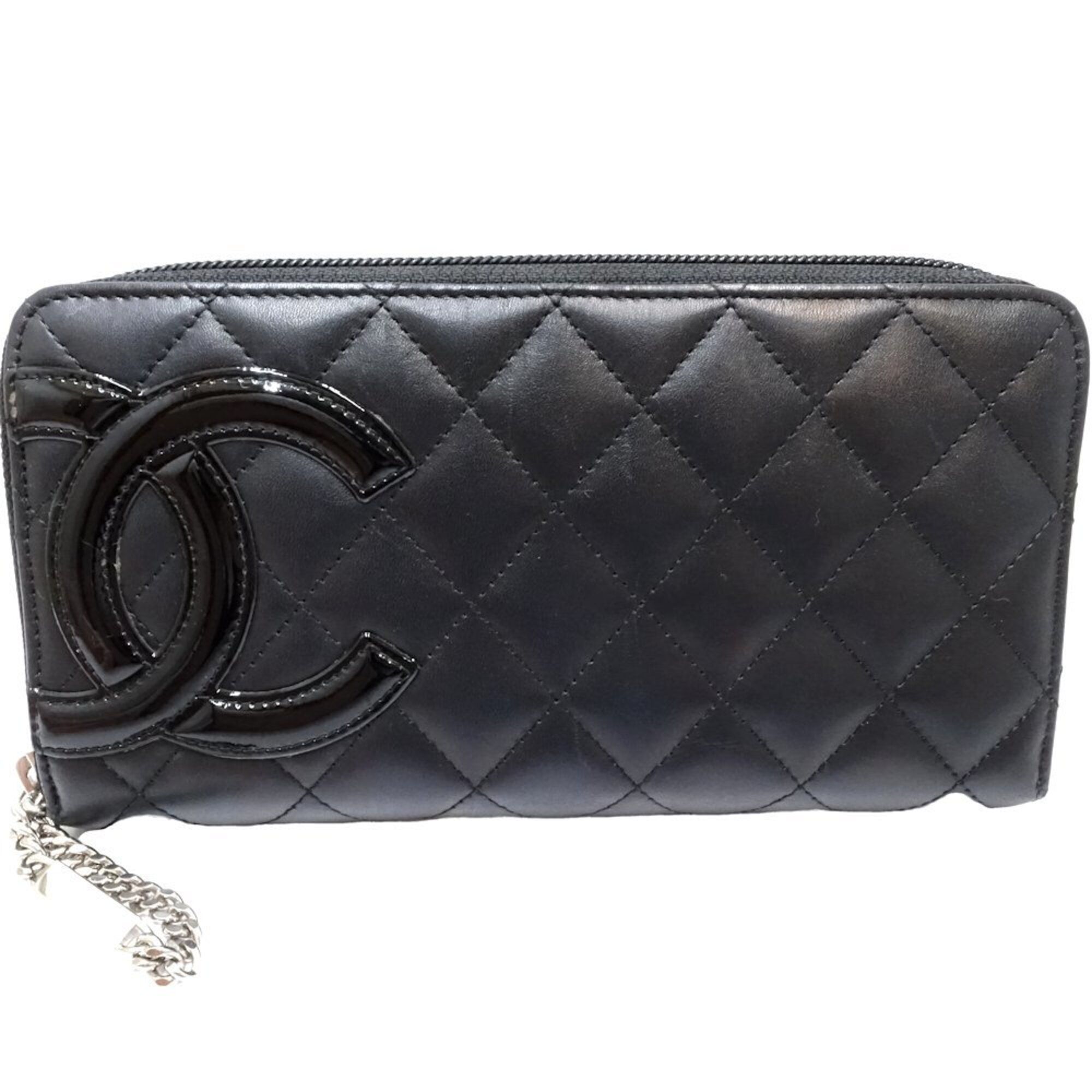 Leather Long Wallet (Bi-Fold) (Pre-Owned) - Chanel - Modalova