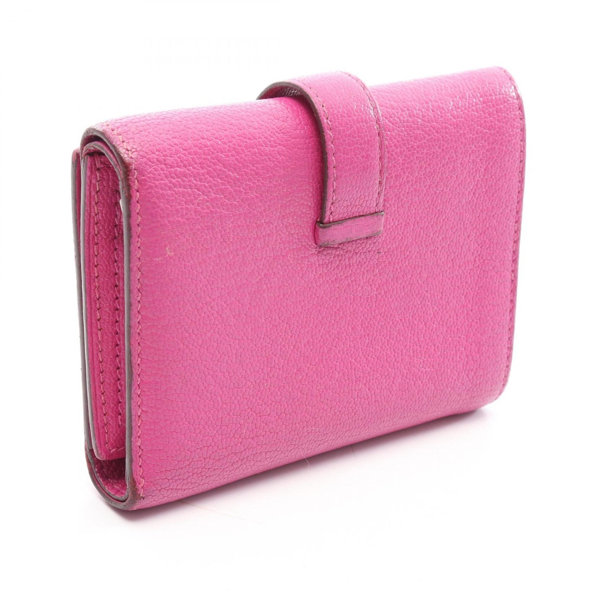 Chevre Leather Wallet (Tri-Fold) (Pre-Owned) - Hermes - Modalova