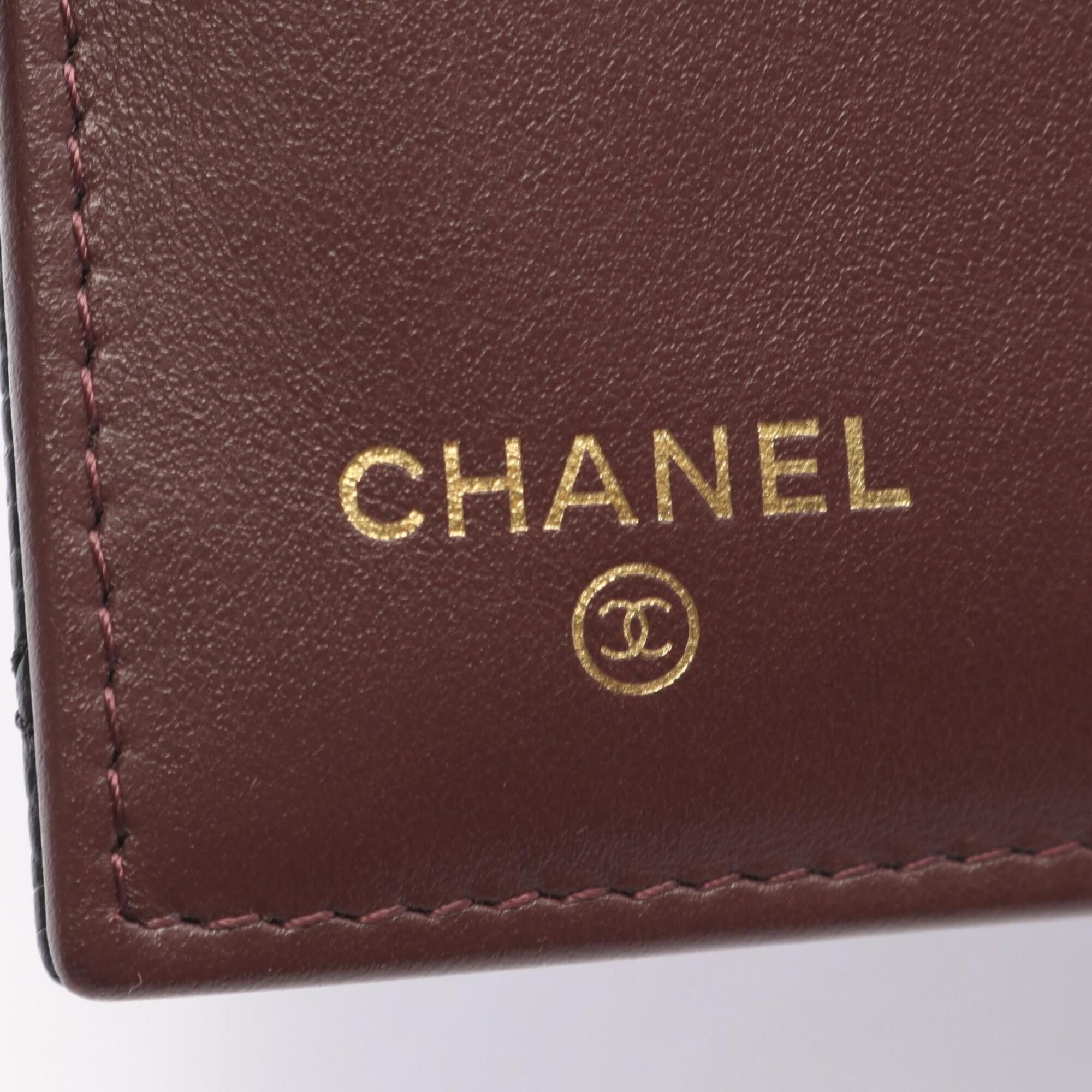 Grained Calfskin Middle Wallet (Tri-Fold) (Pre-Owned) - Chanel - Modalova
