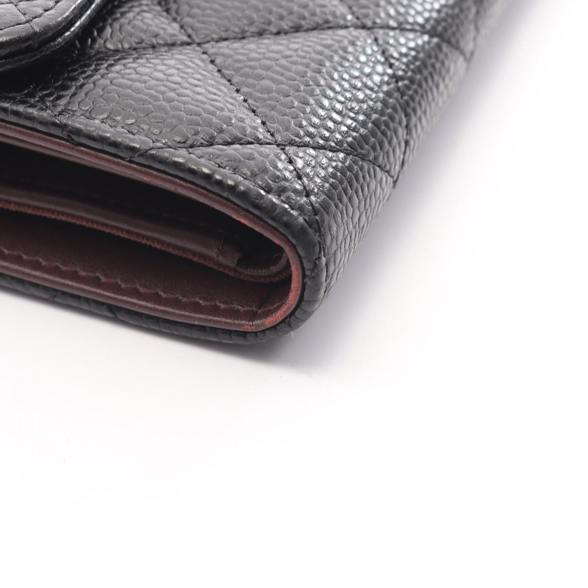 Grained Calfskin Middle Wallet (Tri-Fold) (Pre-Owned) - Chanel - Modalova