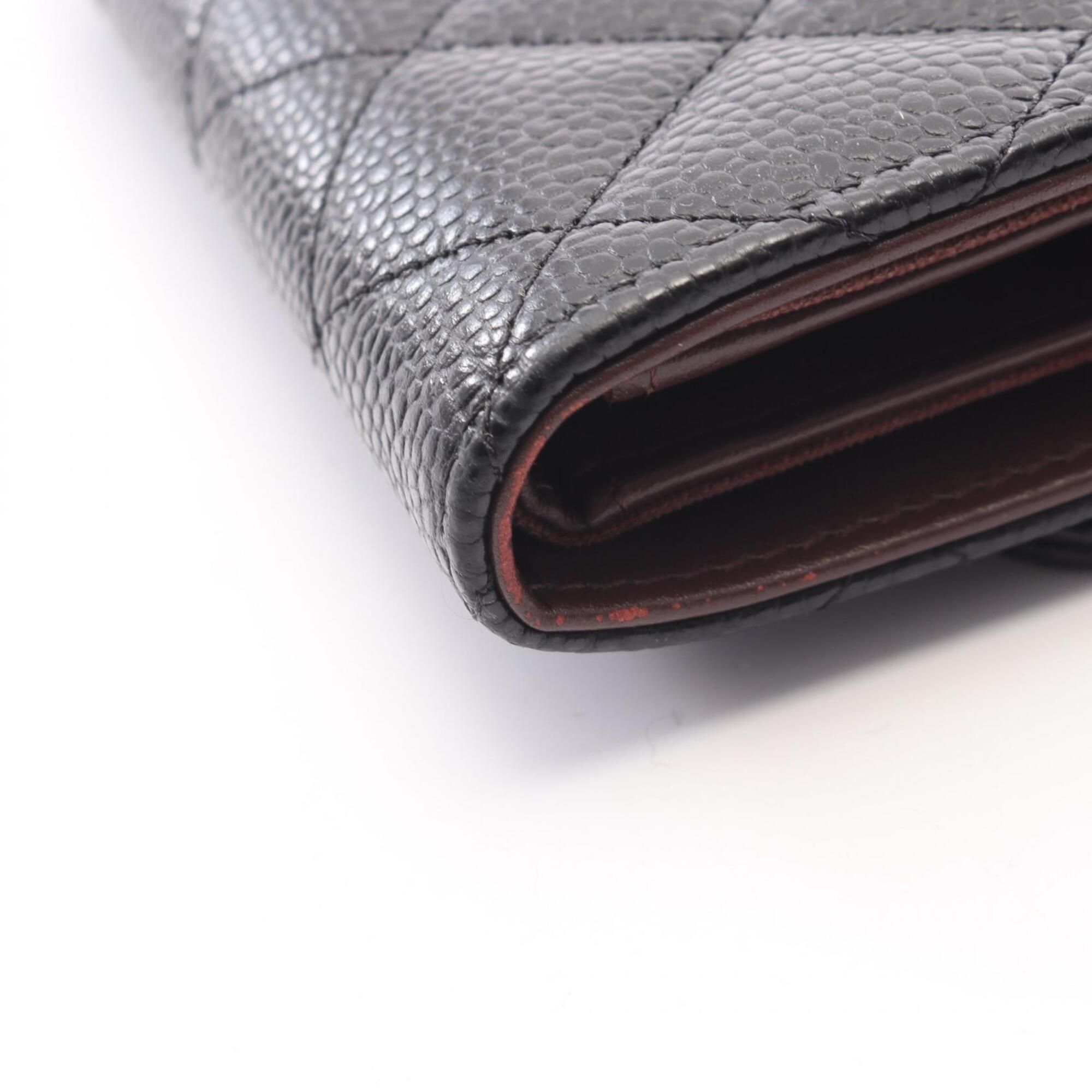Grained Calfskin Middle Wallet (Tri-Fold) (Pre-Owned) - Chanel - Modalova