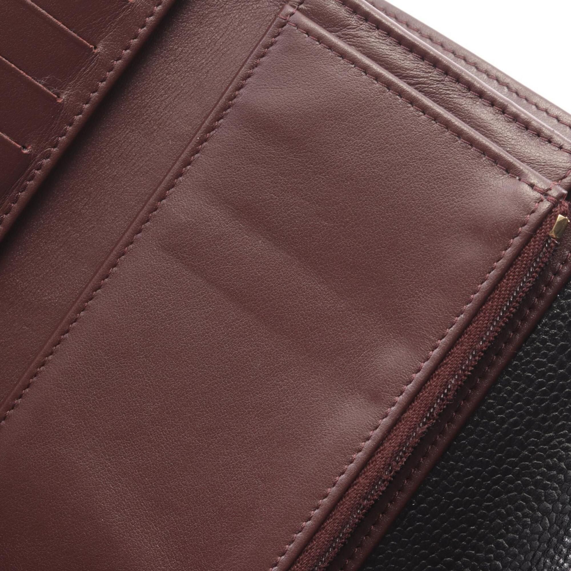 Grained Calfskin Middle Wallet (Tri-Fold) (Pre-Owned) - Chanel - Modalova