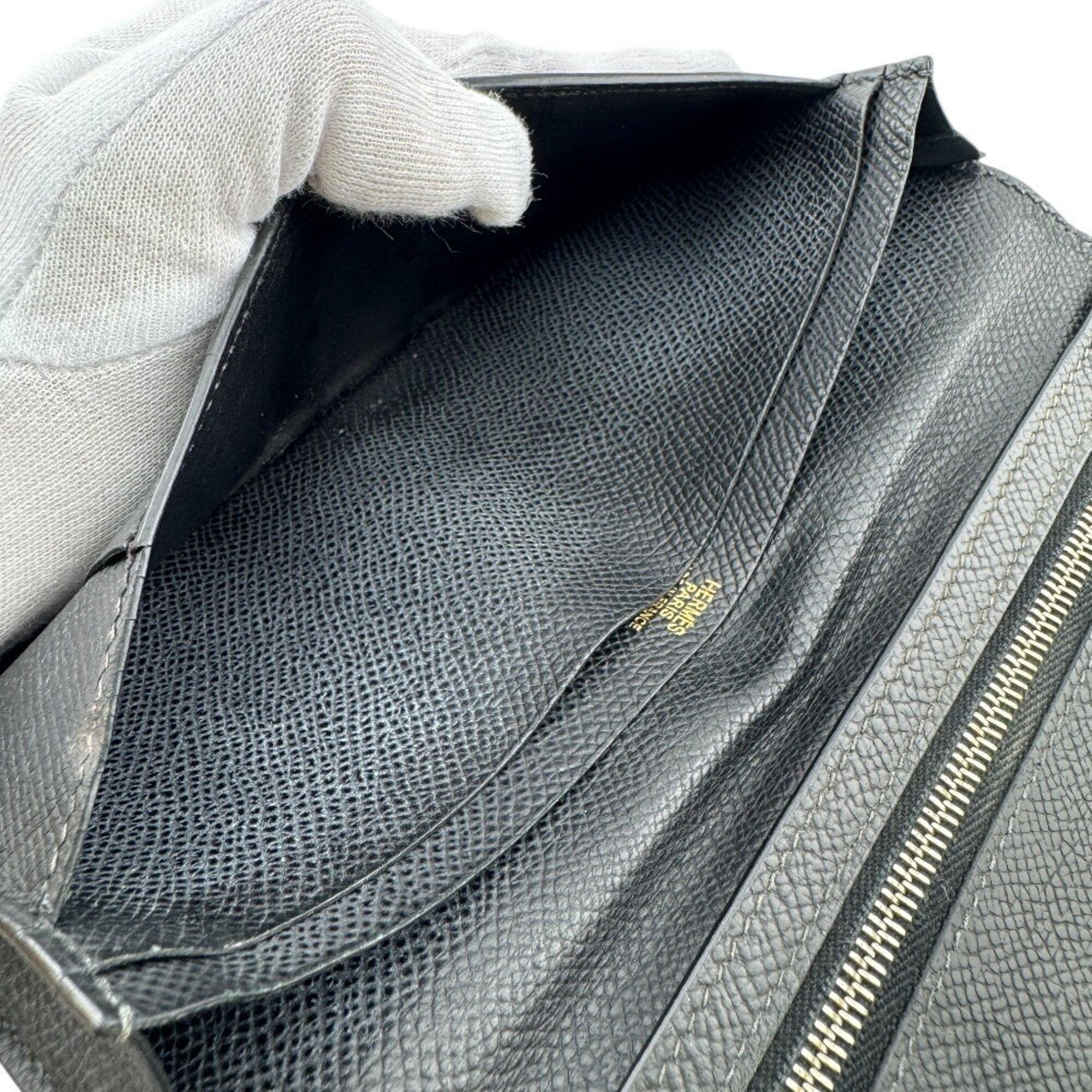 Leather Long Wallet (Bi-Fold) (Pre-Owned) - Hermes - Modalova