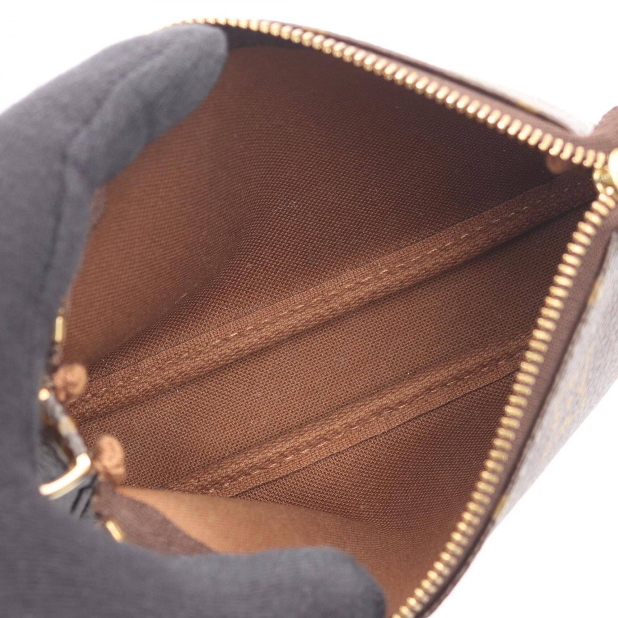 Monogram Coated Canvas Leather Handbag Pochette (Pre-Owned) - Louis Vuitton - Modalova