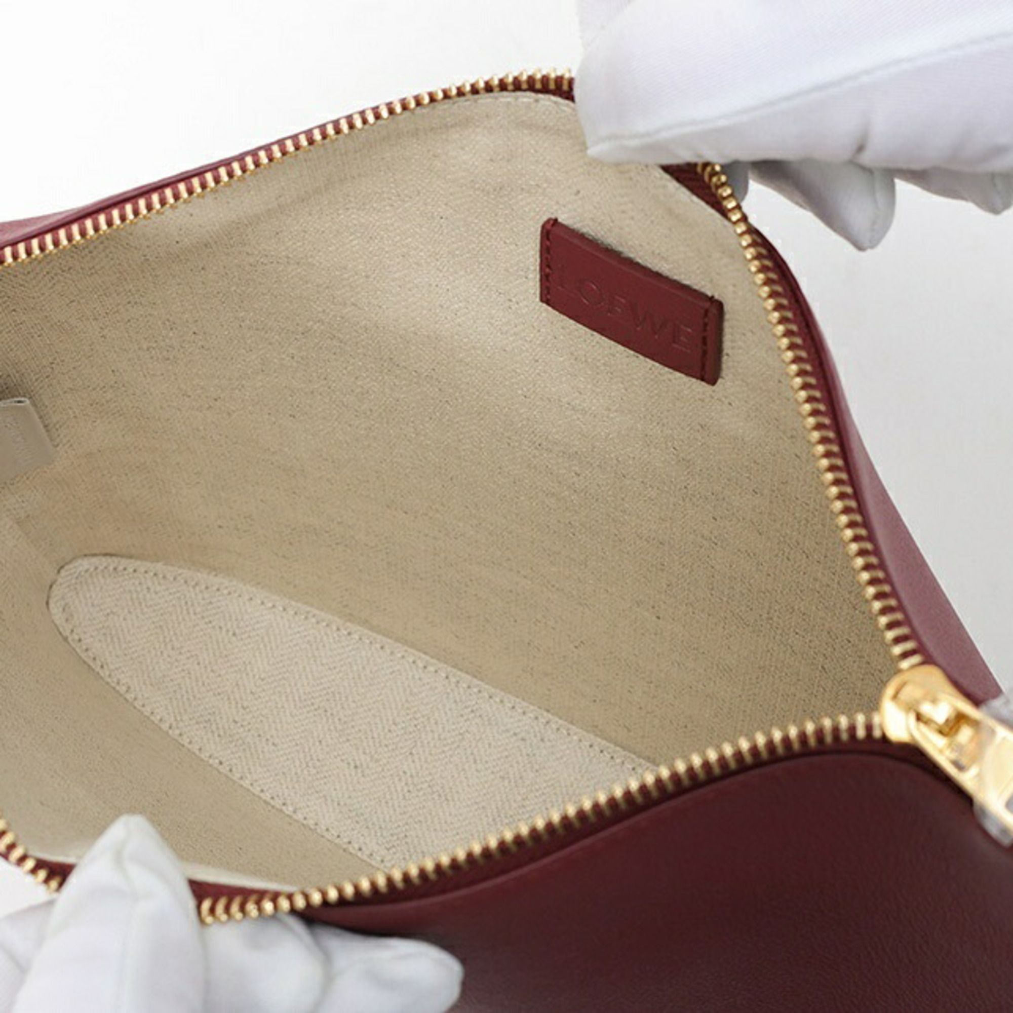 Leather Clutch Bag (Pre-Owned) - Loewe - Modalova