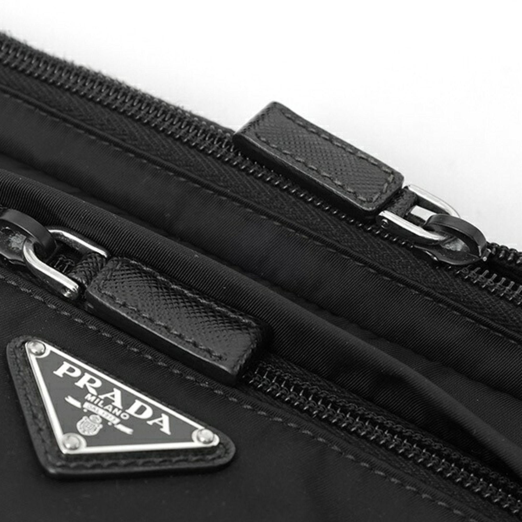 Nylon Saffiano Triangle Leather Shoulder Bag (Pre-Owned) - Prada - Modalova