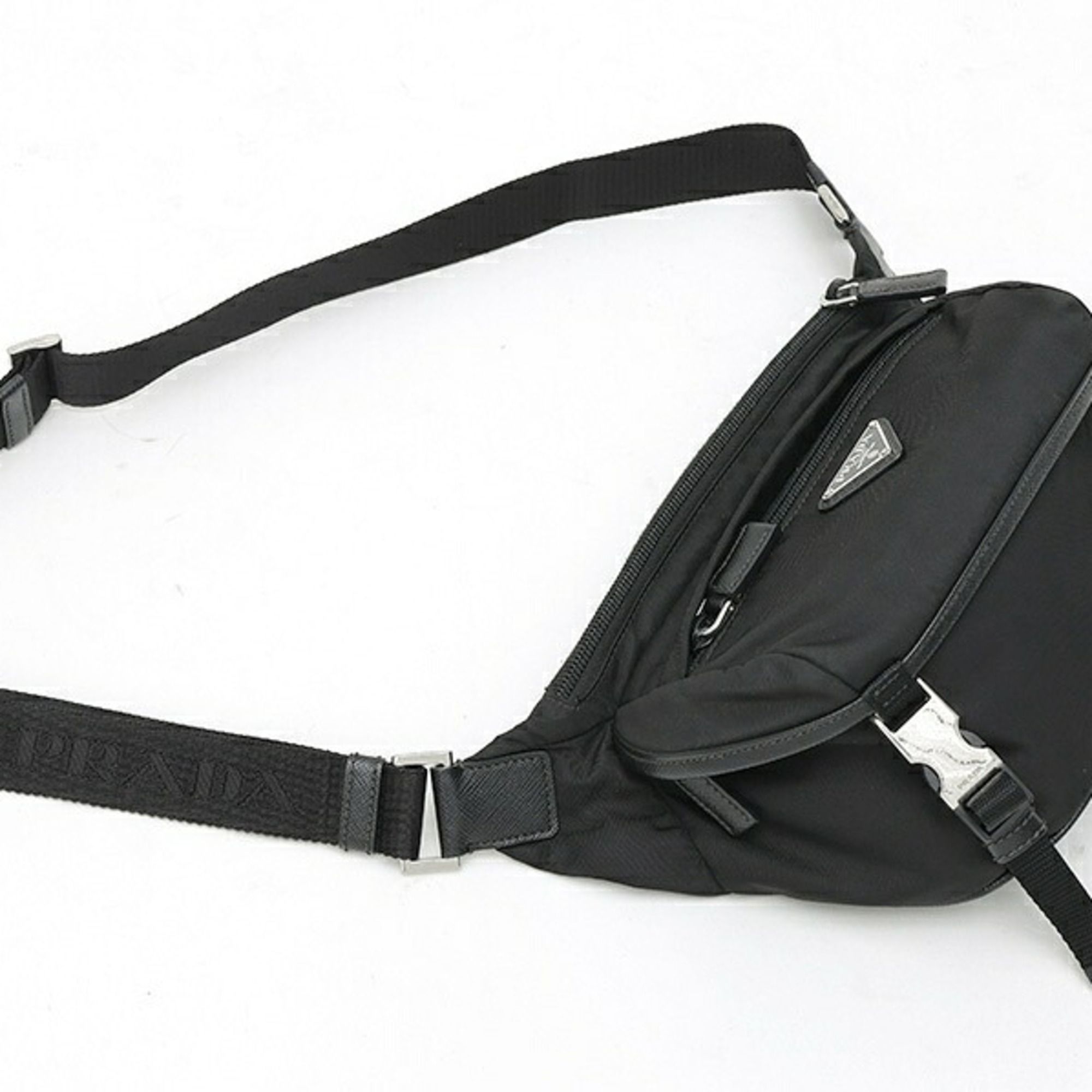Nylon Saffiano Triangle Leather Shoulder Bag (Pre-Owned) - Prada - Modalova