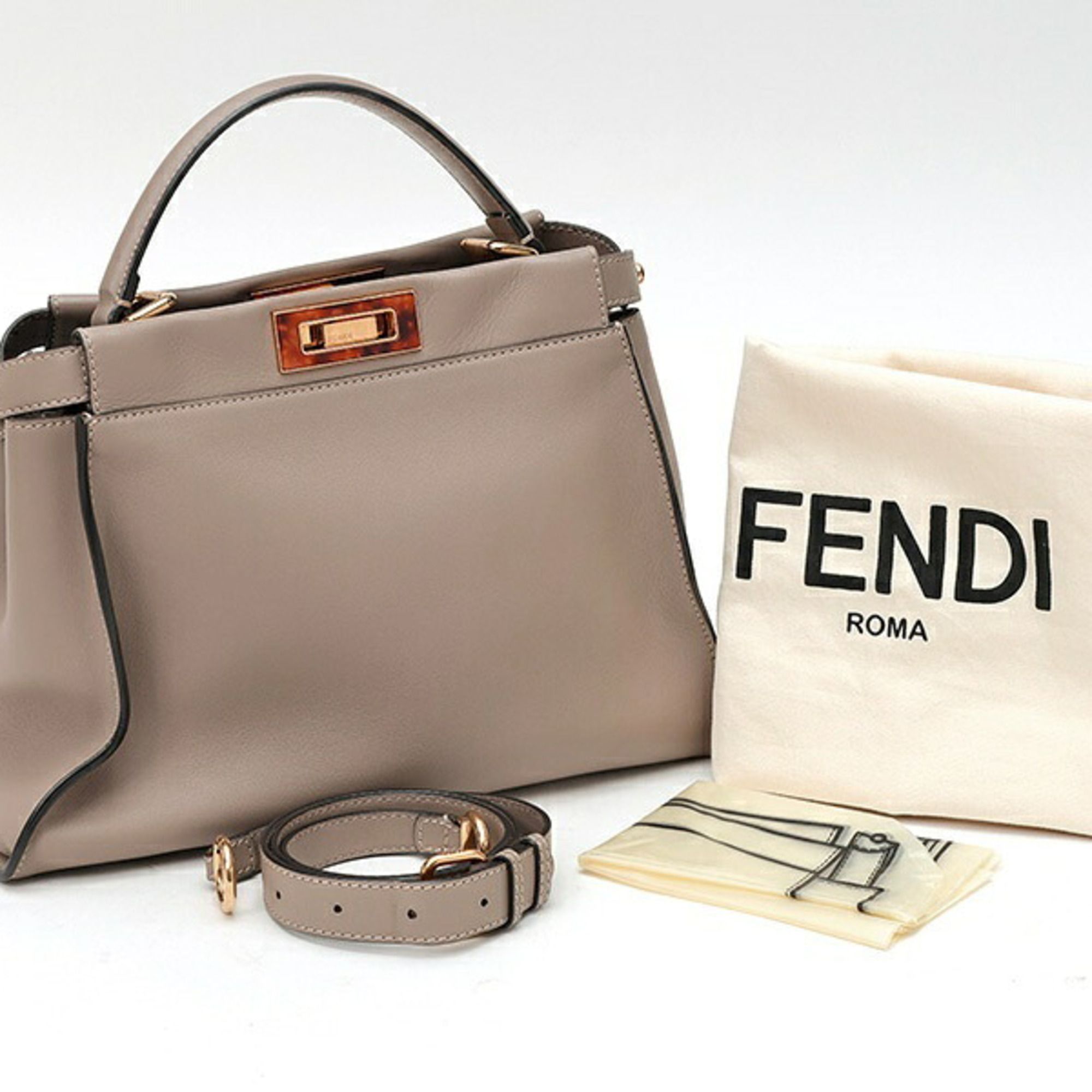 Leather Shoulder Bag (Pre-Owned) - Fendi - Modalova