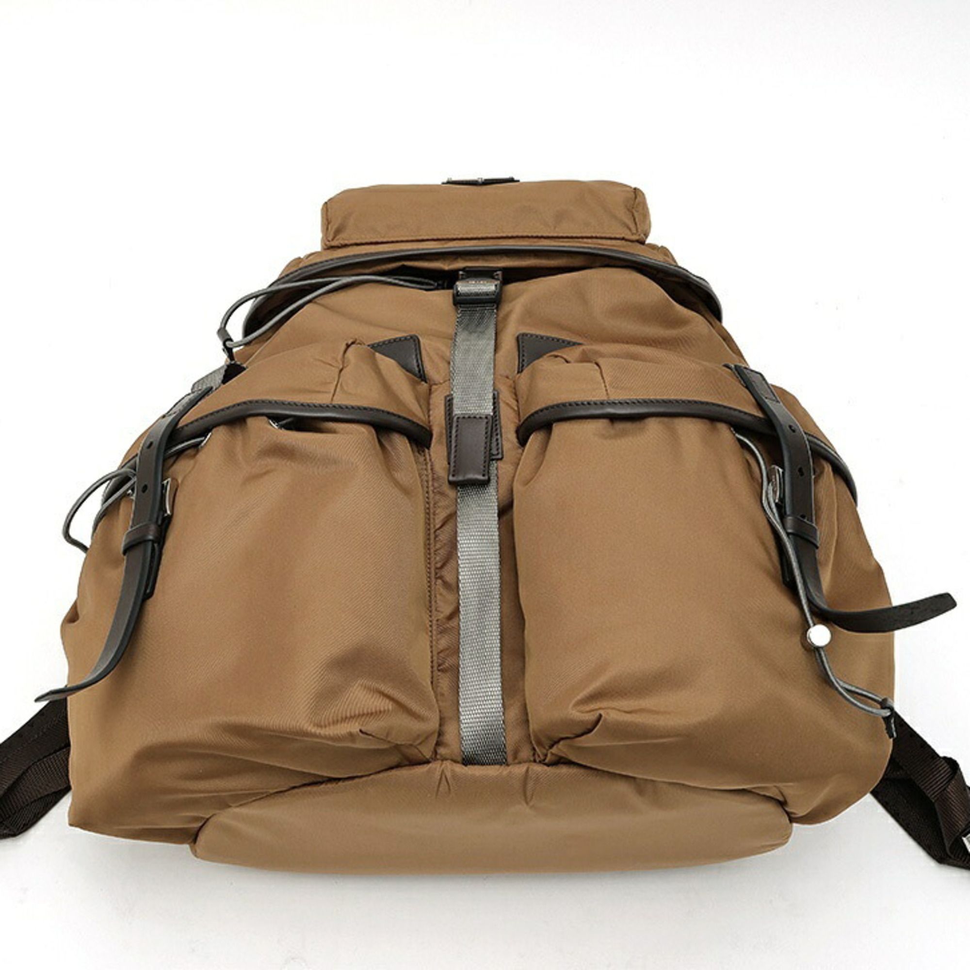 Nylon Leather Backpack (Pre-Owned) - Prada - Modalova