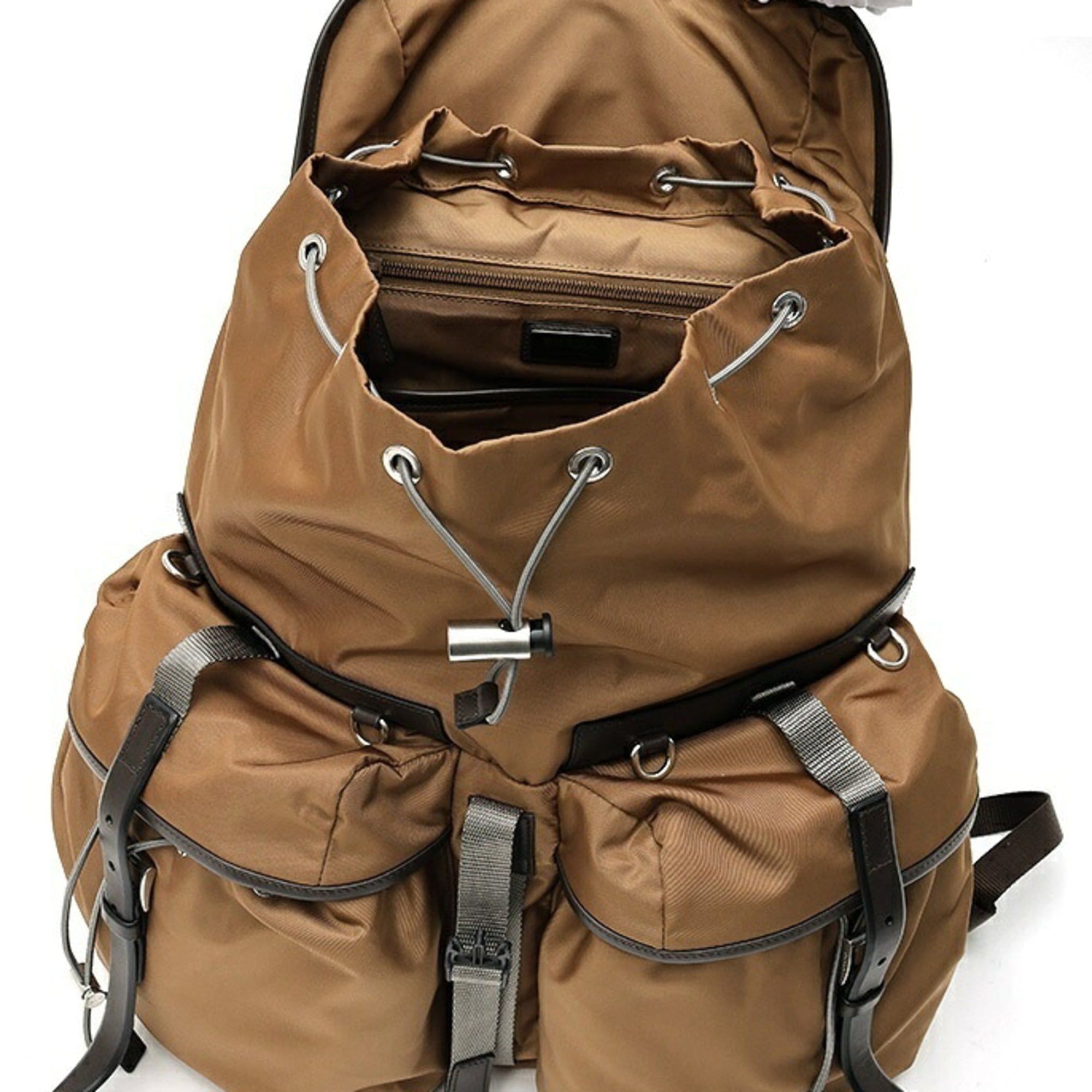 Nylon Leather Backpack (Pre-Owned) - Prada - Modalova