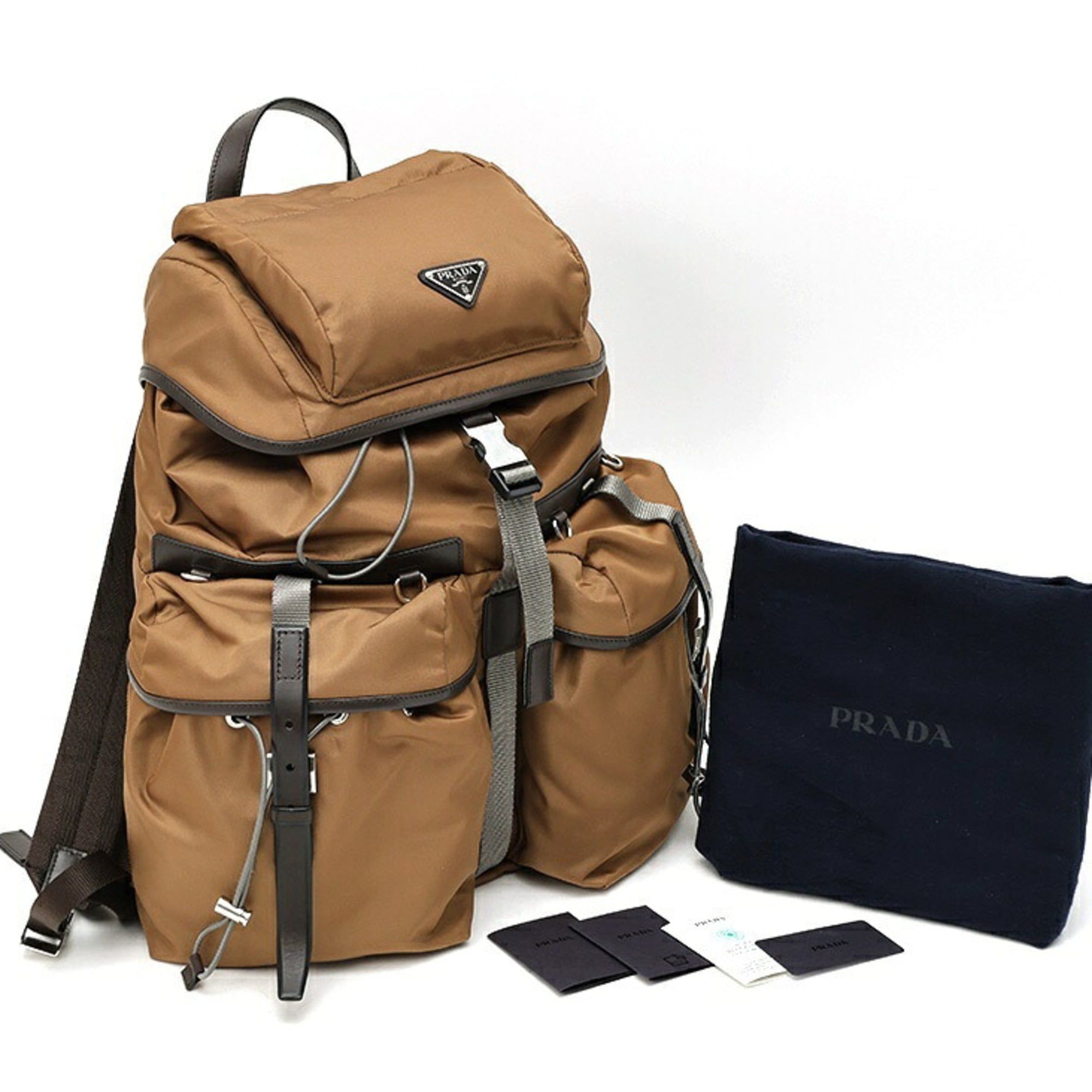 Nylon Leather Backpack (Pre-Owned) - Prada - Modalova