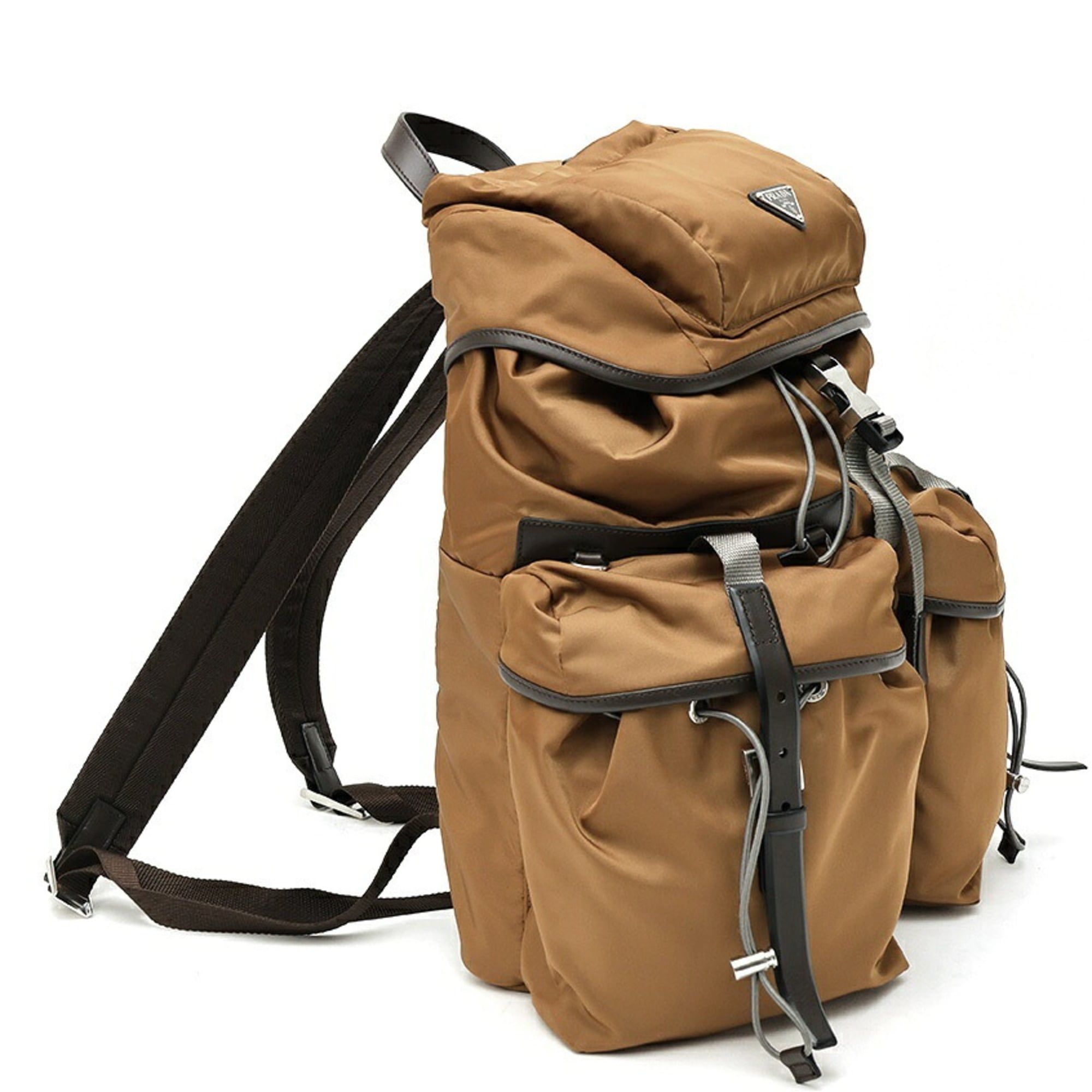Nylon Leather Backpack (Pre-Owned) - Prada - Modalova