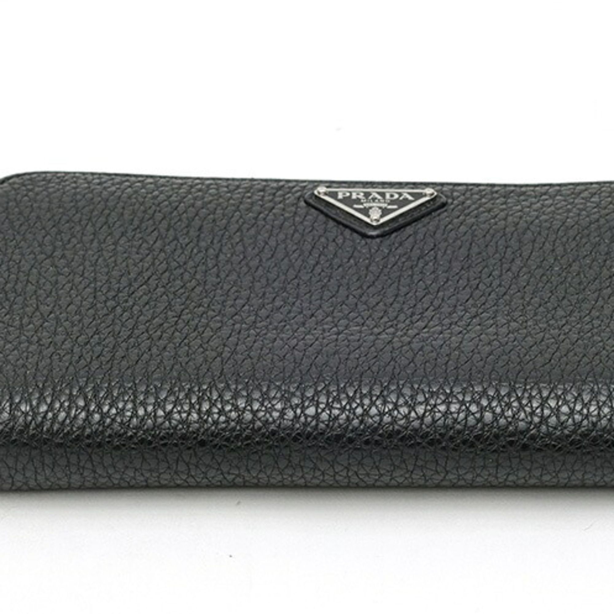 Leather Long Wallet (Bi-Fold) (Pre-Owned) - Prada - Modalova