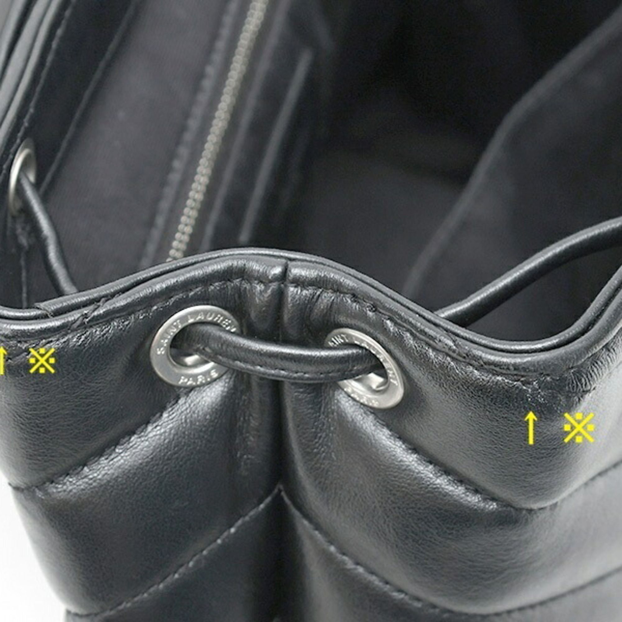 Leather Backpack (Pre-Owned) - Saint Laurent - Modalova