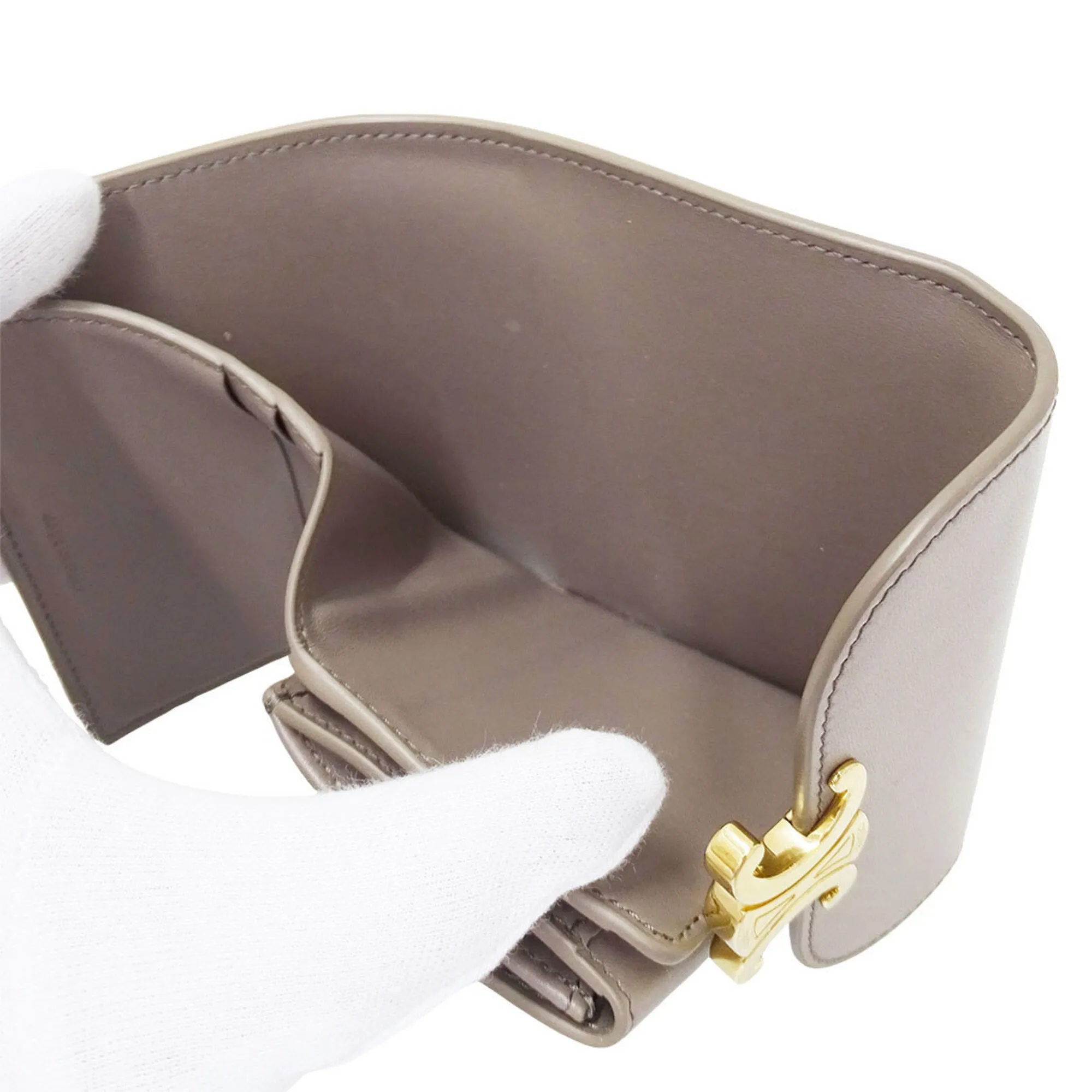 Leather Wallet (Tri-Fold) (Pre-Owned) - Celine - Modalova
