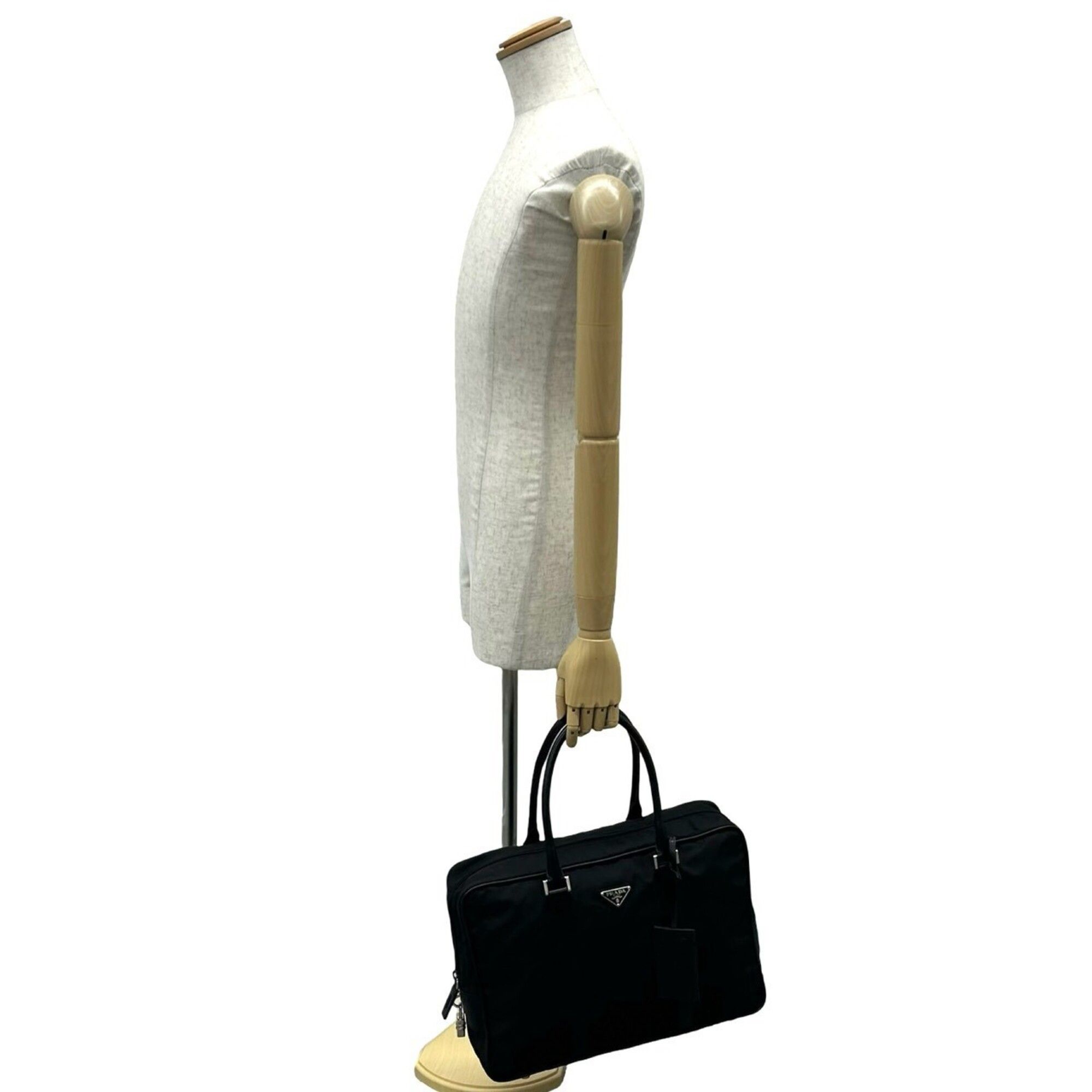 Nylon Leather Briefcase (Pre-Owned) - Prada - Modalova