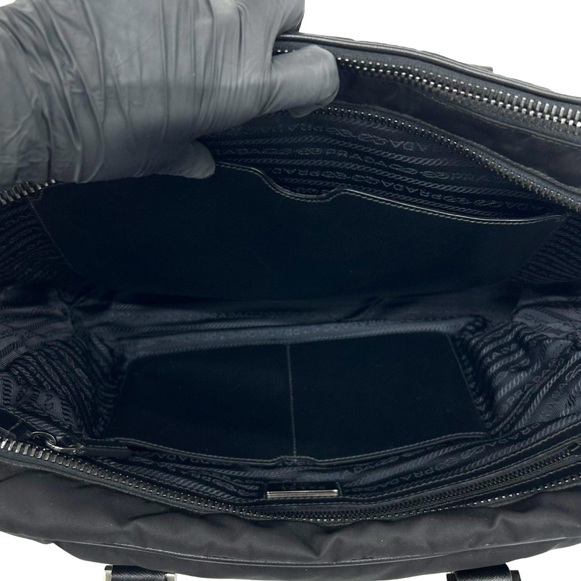 Nylon Leather Briefcase (Pre-Owned) - Prada - Modalova