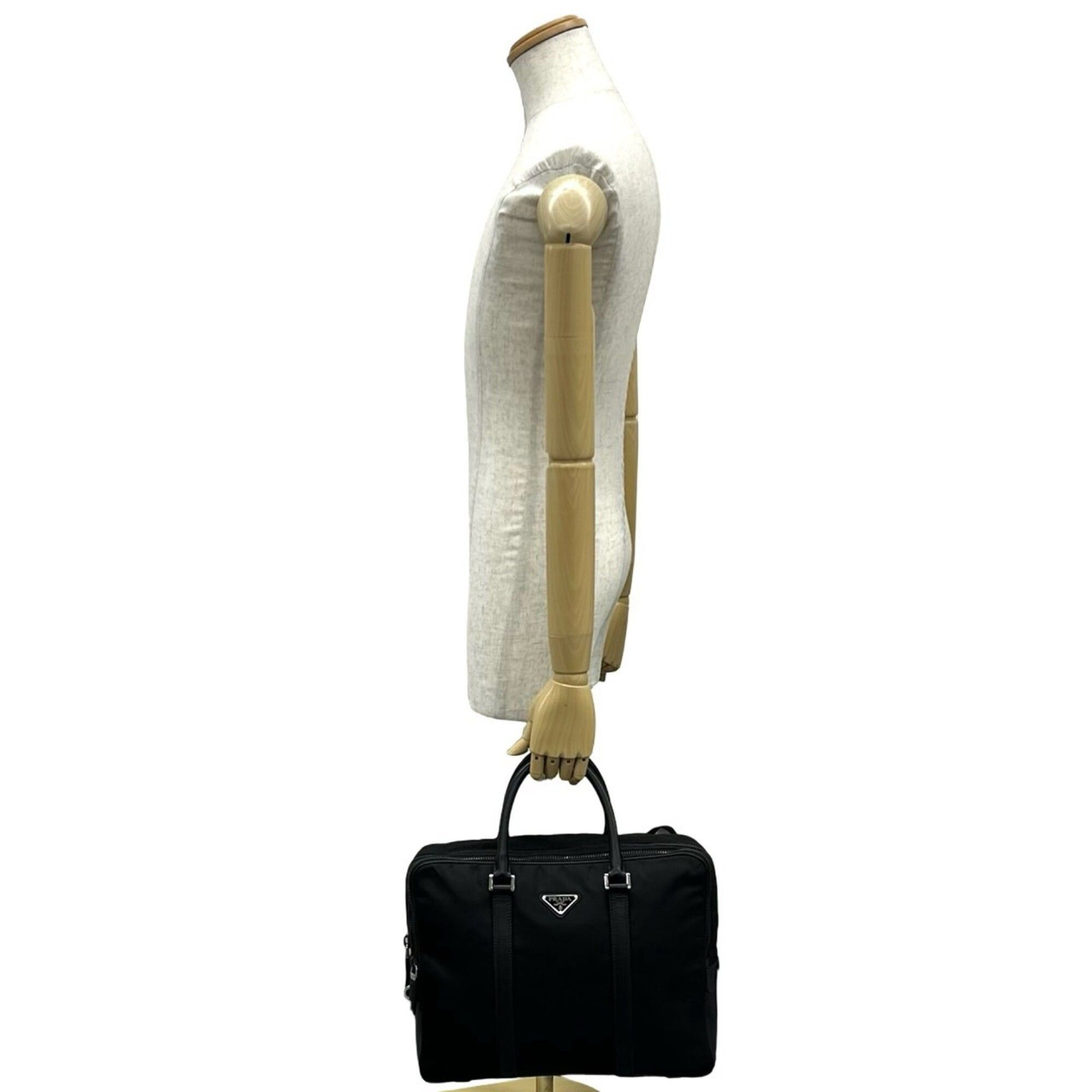 Nylon Leather Briefcase (Pre-Owned) - Prada - Modalova