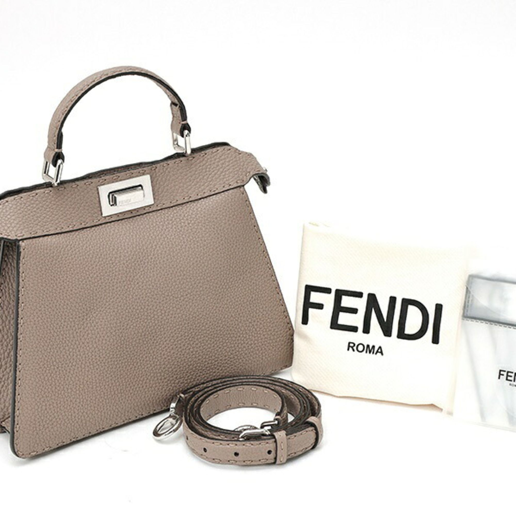 Leather Shoulder Bag (Pre-Owned) - Fendi - Modalova