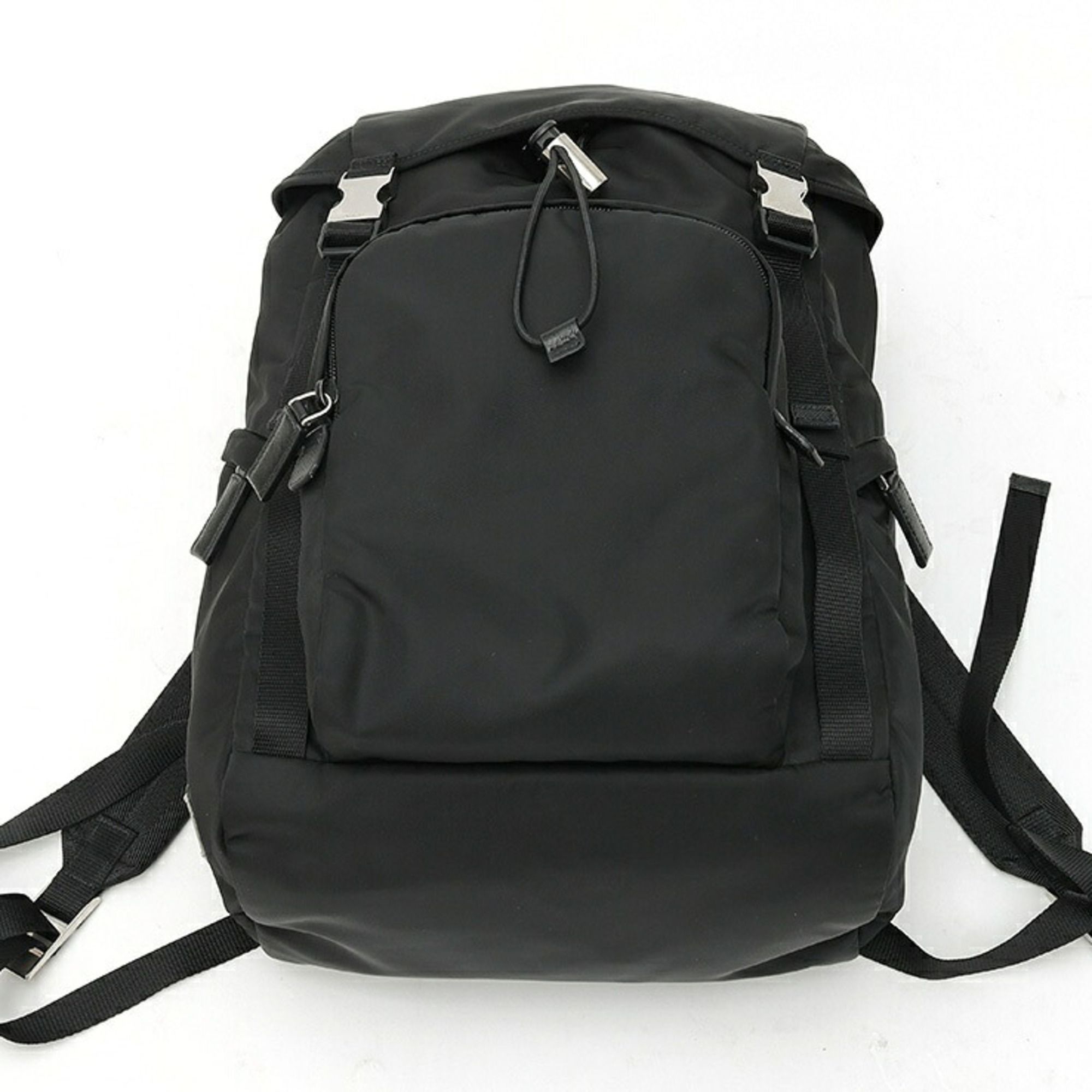 Fabric Saffiano Triangle Leather Backpack (Pre-Owned) - Prada - Modalova