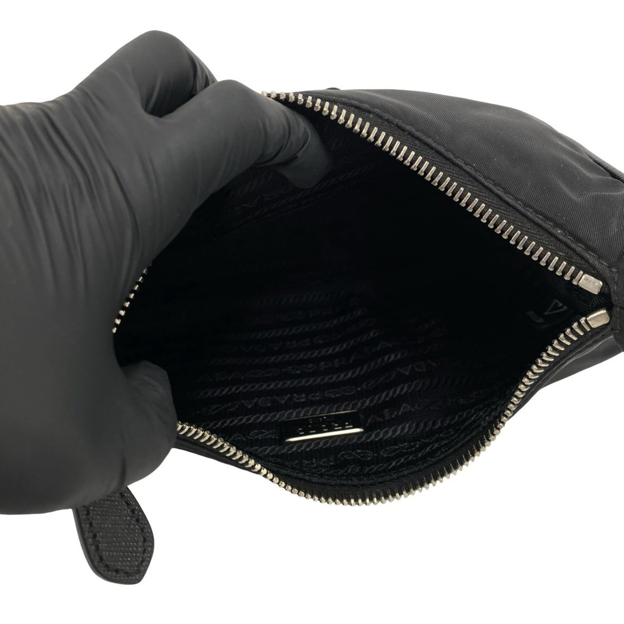 Nylon Leather Pouch Shoulder Bag (Pre-Owned) - Prada - Modalova