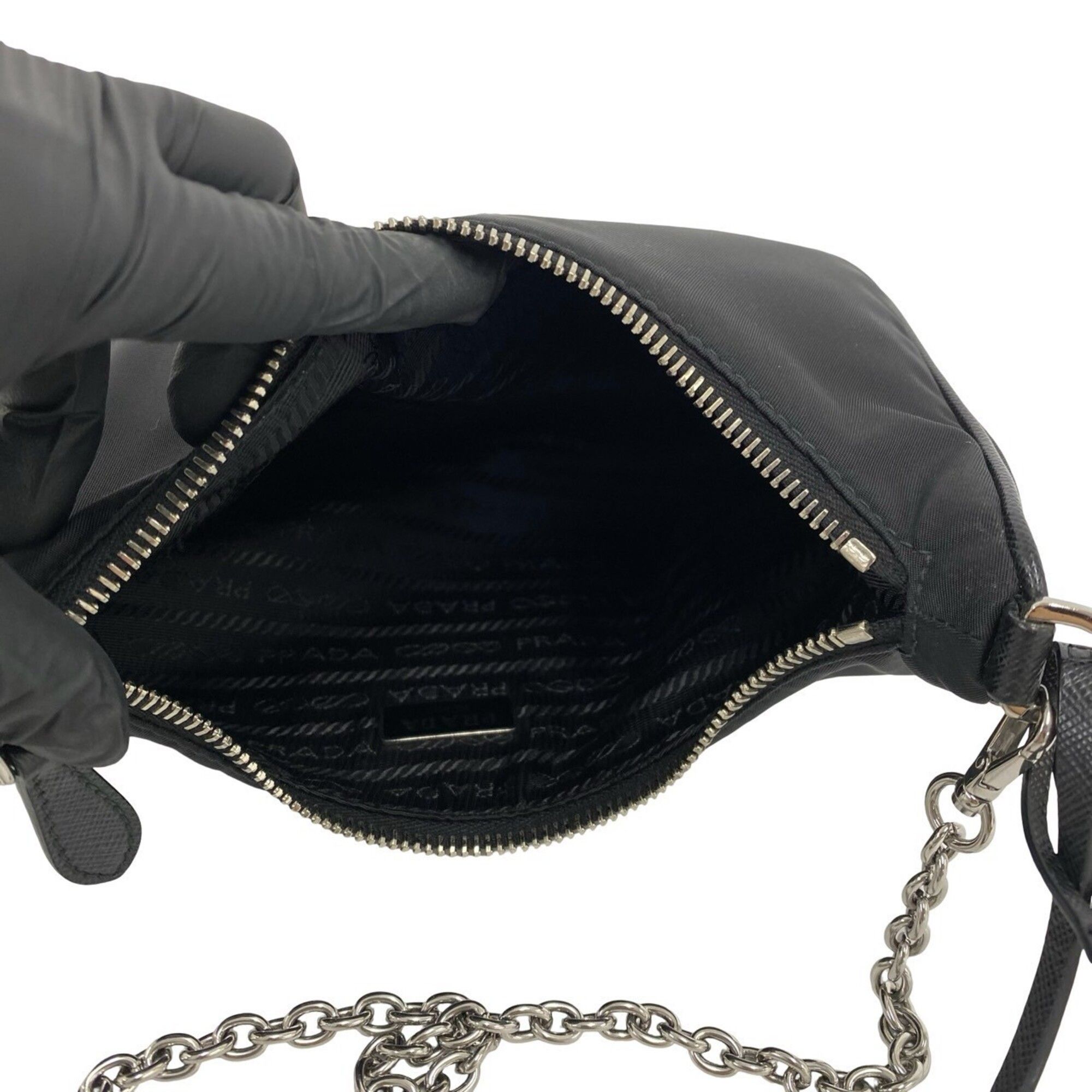 Nylon Leather Shoulder Bag (Pre-Owned) - Prada - Modalova