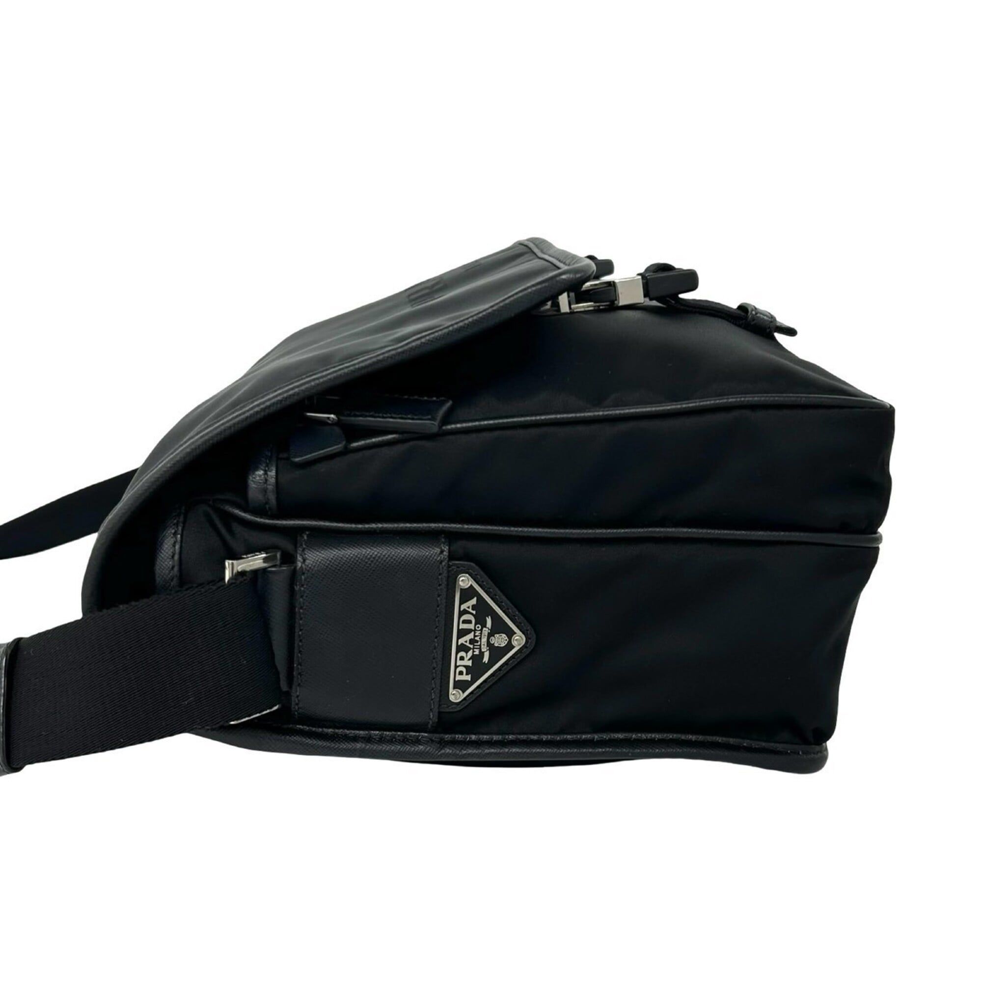 Nylon Leather Shoulder Bag (Pre-Owned) - Prada - Modalova