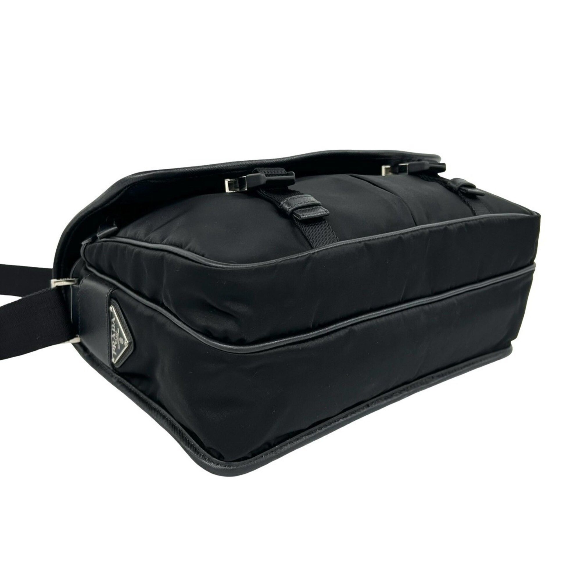 Nylon Leather Shoulder Bag (Pre-Owned) - Prada - Modalova