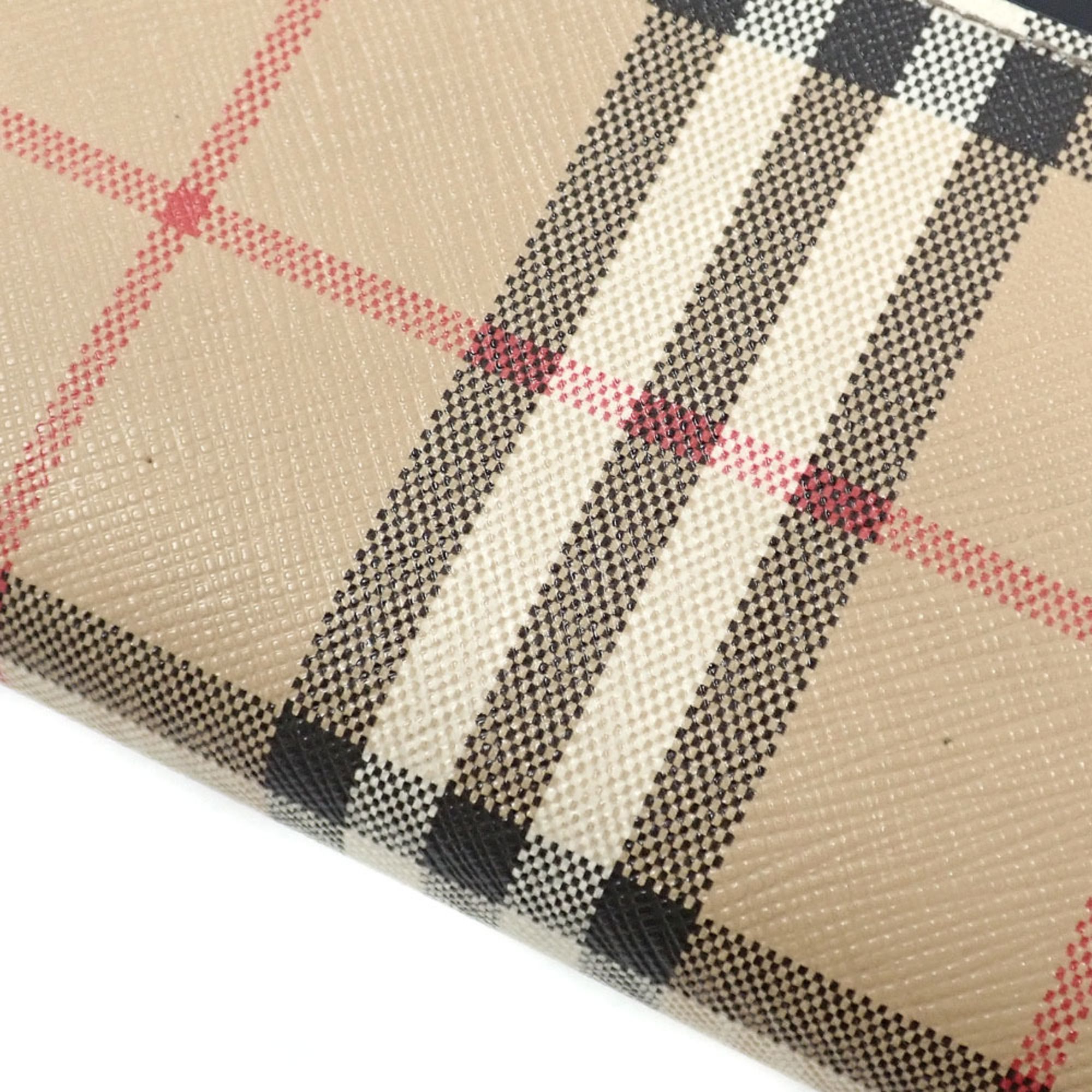Leather Elastane Long Wallet (Bi-Fold) (Pre-Owned) - Burberry - Modalova
