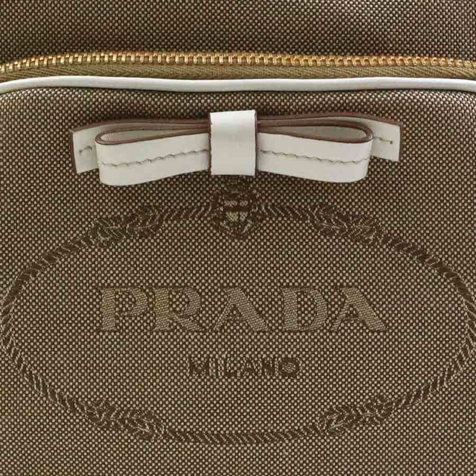 Canvas Leather Handbag Shoulder Bag (Pre-Owned) - Prada - Modalova