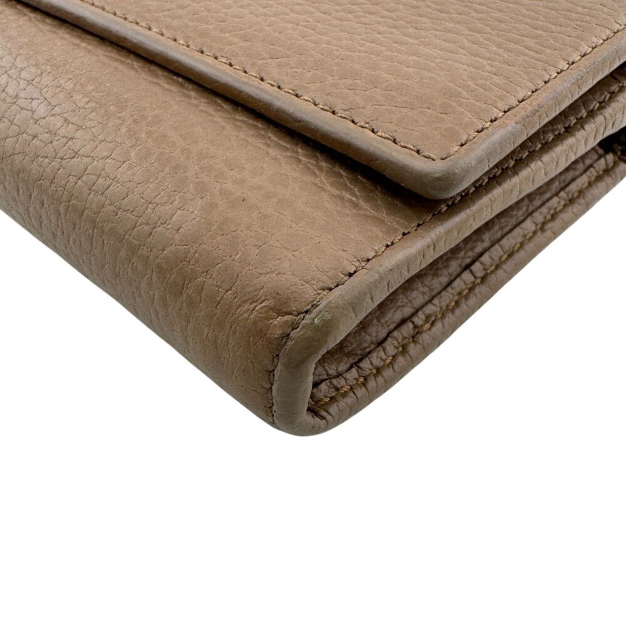 Leather Long Wallet (Bi-Fold) (Pre-Owned) - Gucci - Modalova