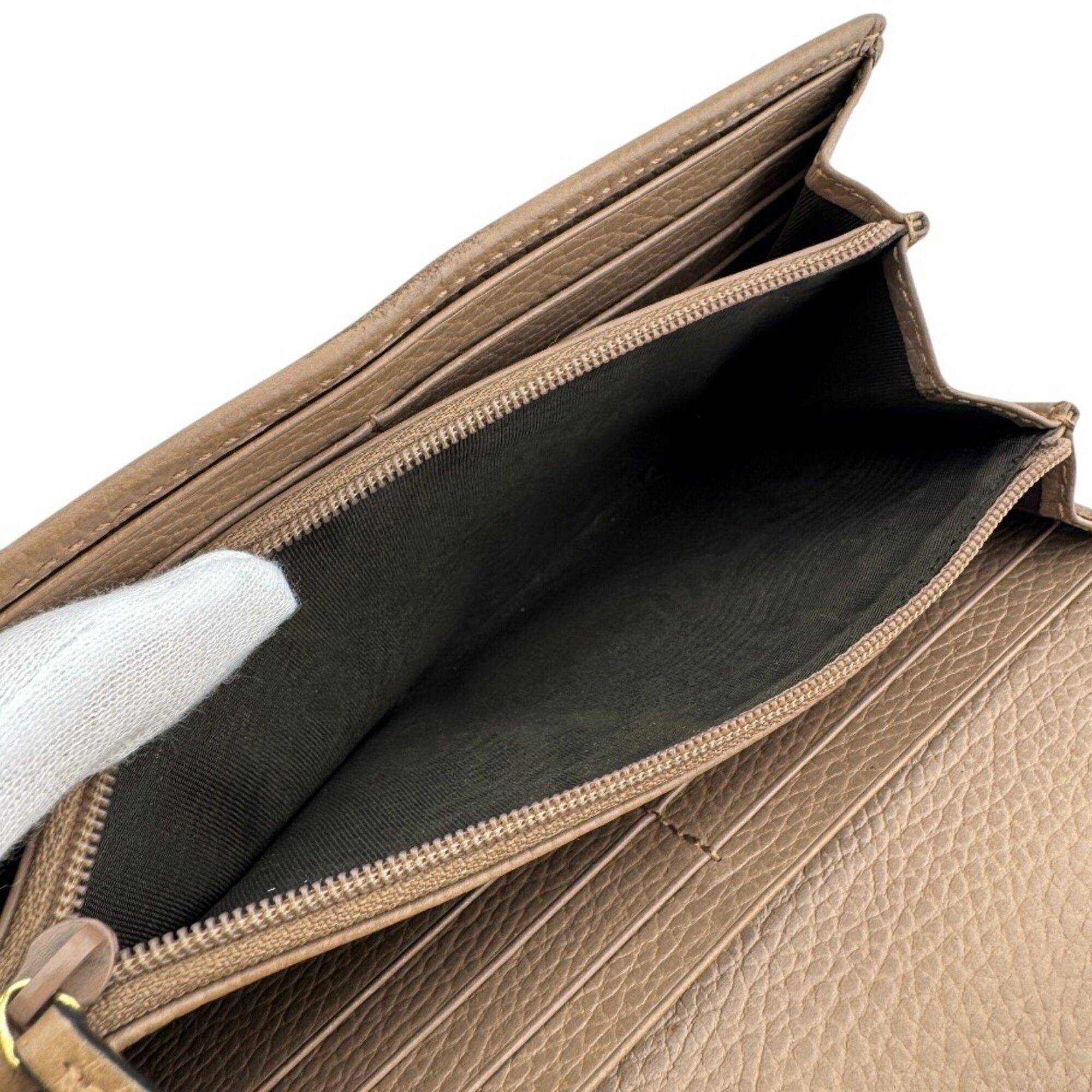 Leather Long Wallet (Bi-Fold) (Pre-Owned) - Gucci - Modalova