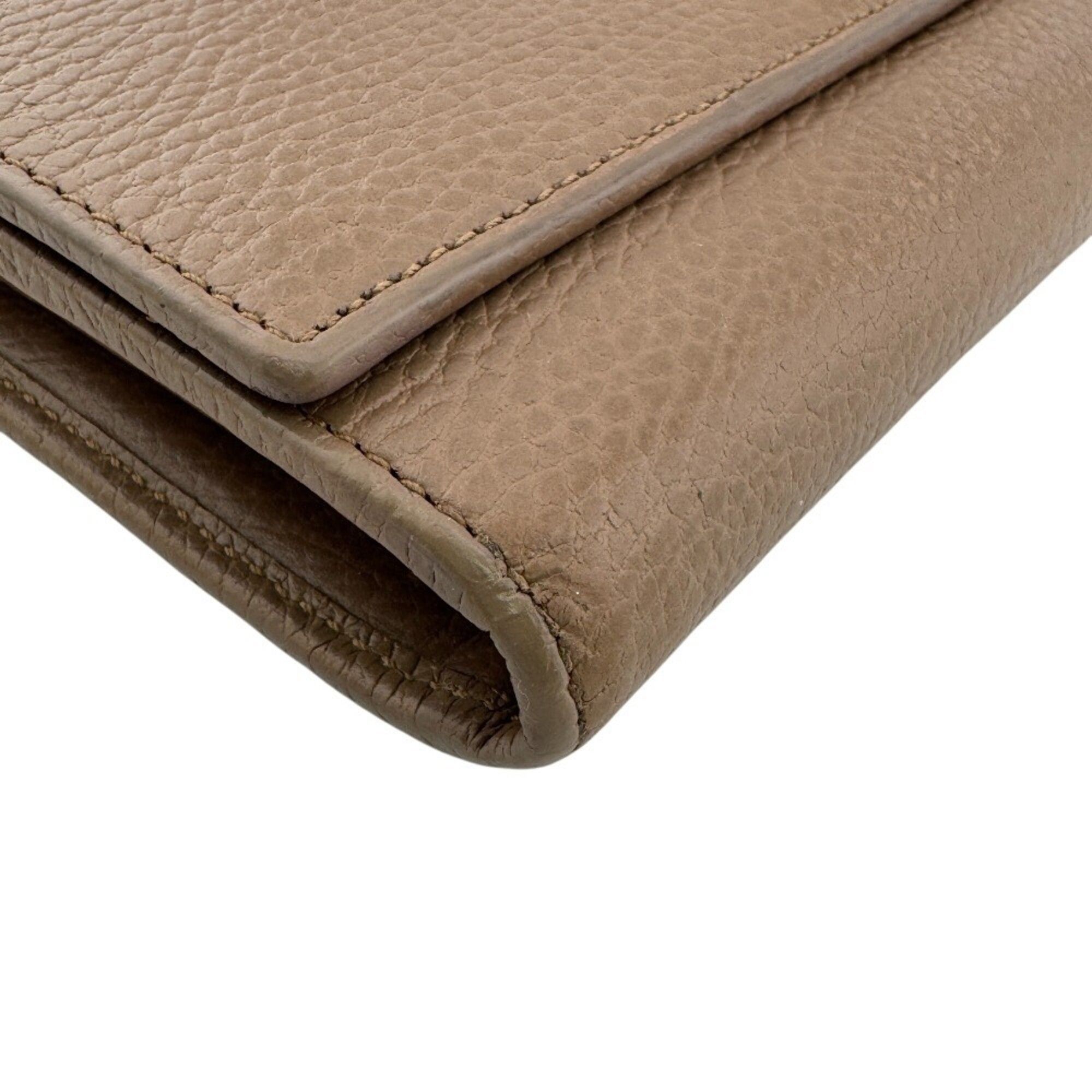 Leather Long Wallet (Bi-Fold) (Pre-Owned) - Gucci - Modalova