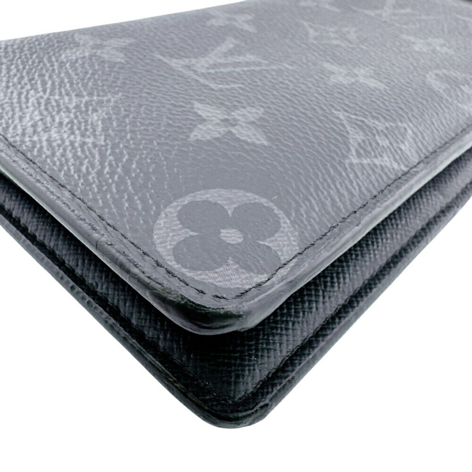 Monogram Eclipse Leather Long Wallet (Bi-Fold) (Pre-Owned) - Louis Vuitton - Modalova