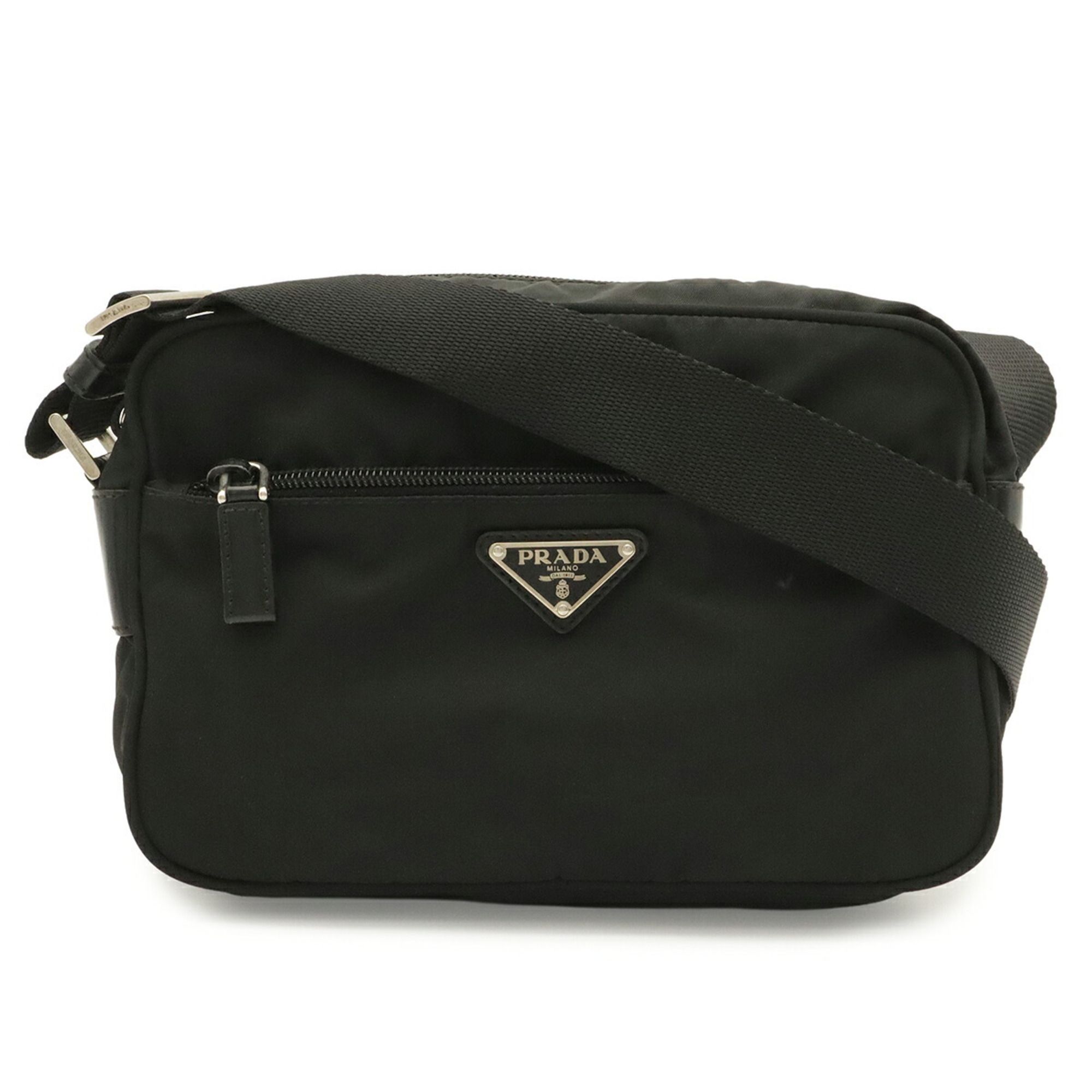 Nylon Leather Pochette Shoulder Bag (Pre-Owned) - Prada - Modalova